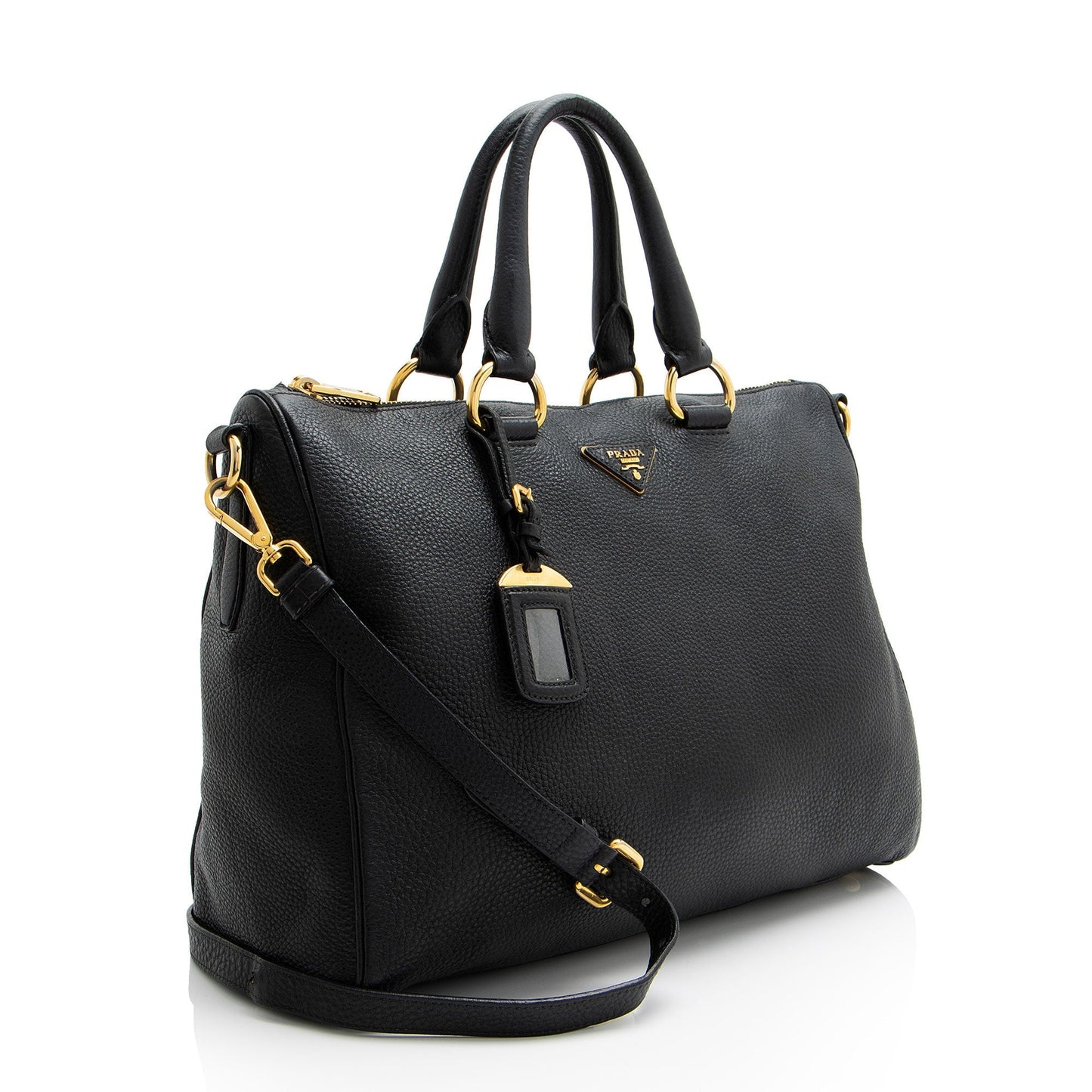 Prada Daino Bauletto Satchel Shf Lukaxy Vitello Satchel Bag