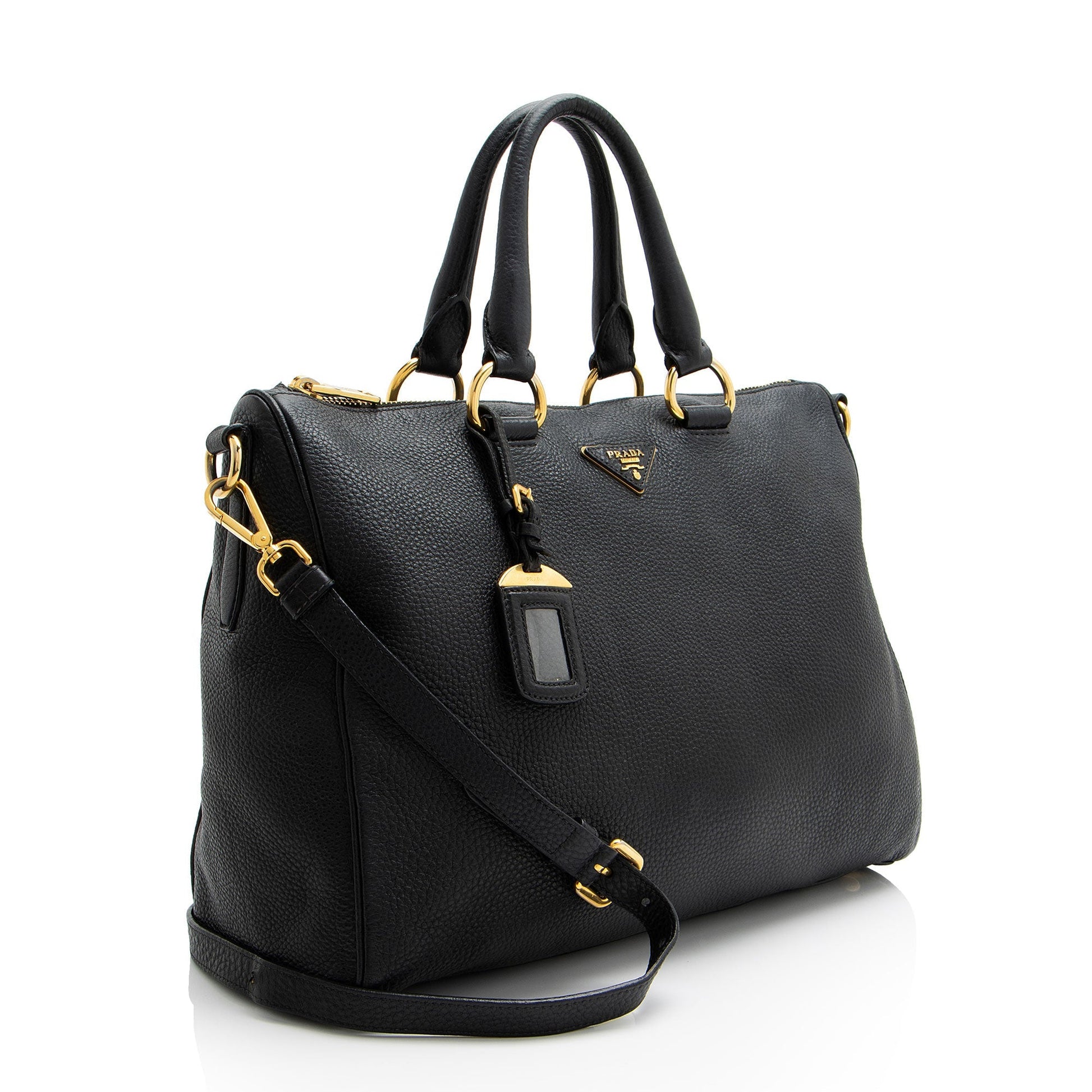 Prada Daino Bauletto Satchel Shf Lukaxy Vitello Satchel Bag