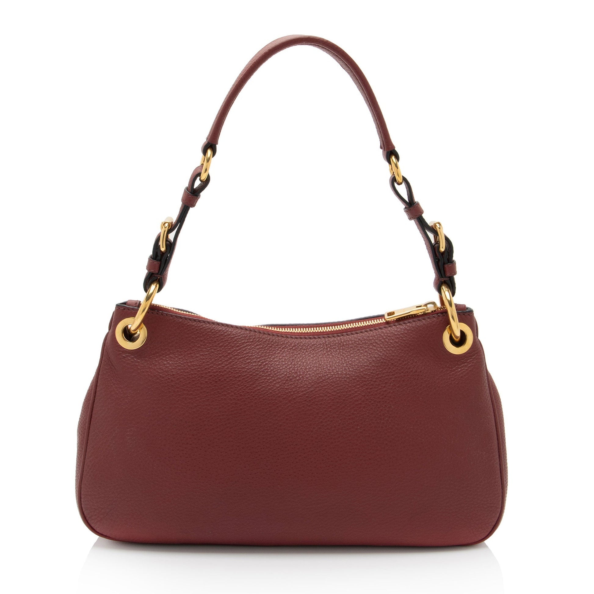 Prada Daino Belted Shoulder Bag Shf Zmofvu Vitello Zip