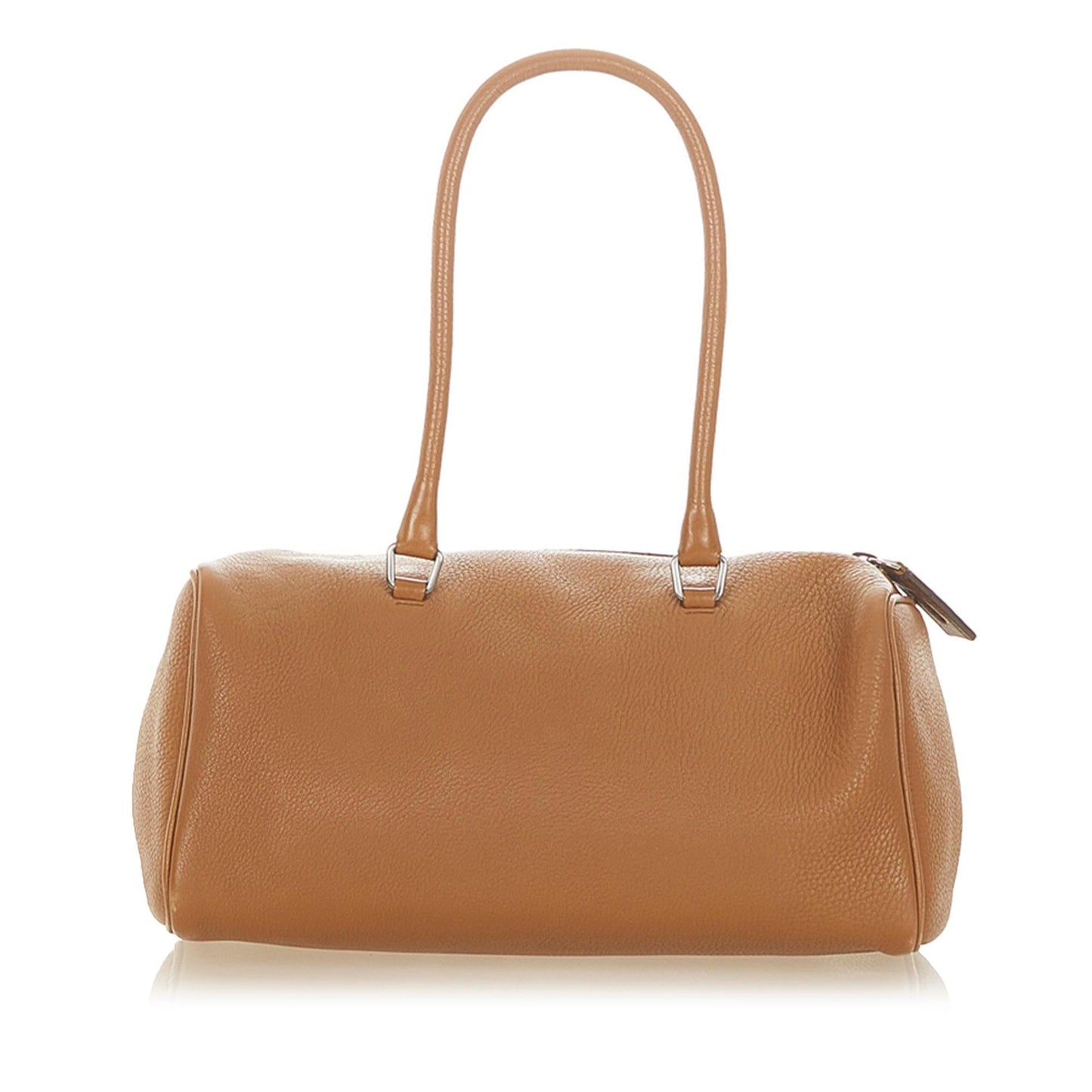 Prada Daino Boston Bag Shg Vitello Satchel Bag