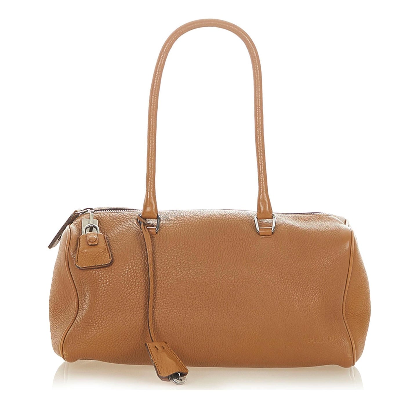 Prada Daino Boston Bag Shg Vitello Satchel Bag