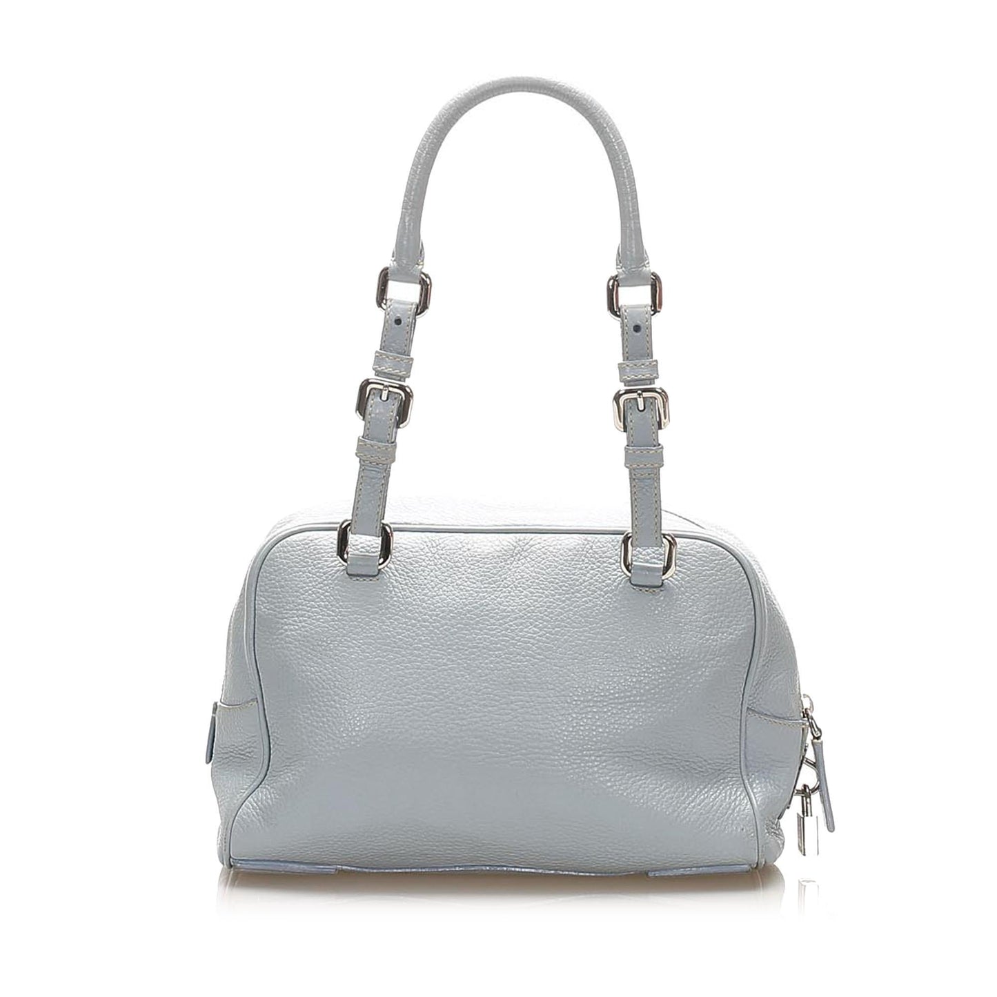 Prada Daino Canapa Shoulder Bag Shg Vitello Logo
