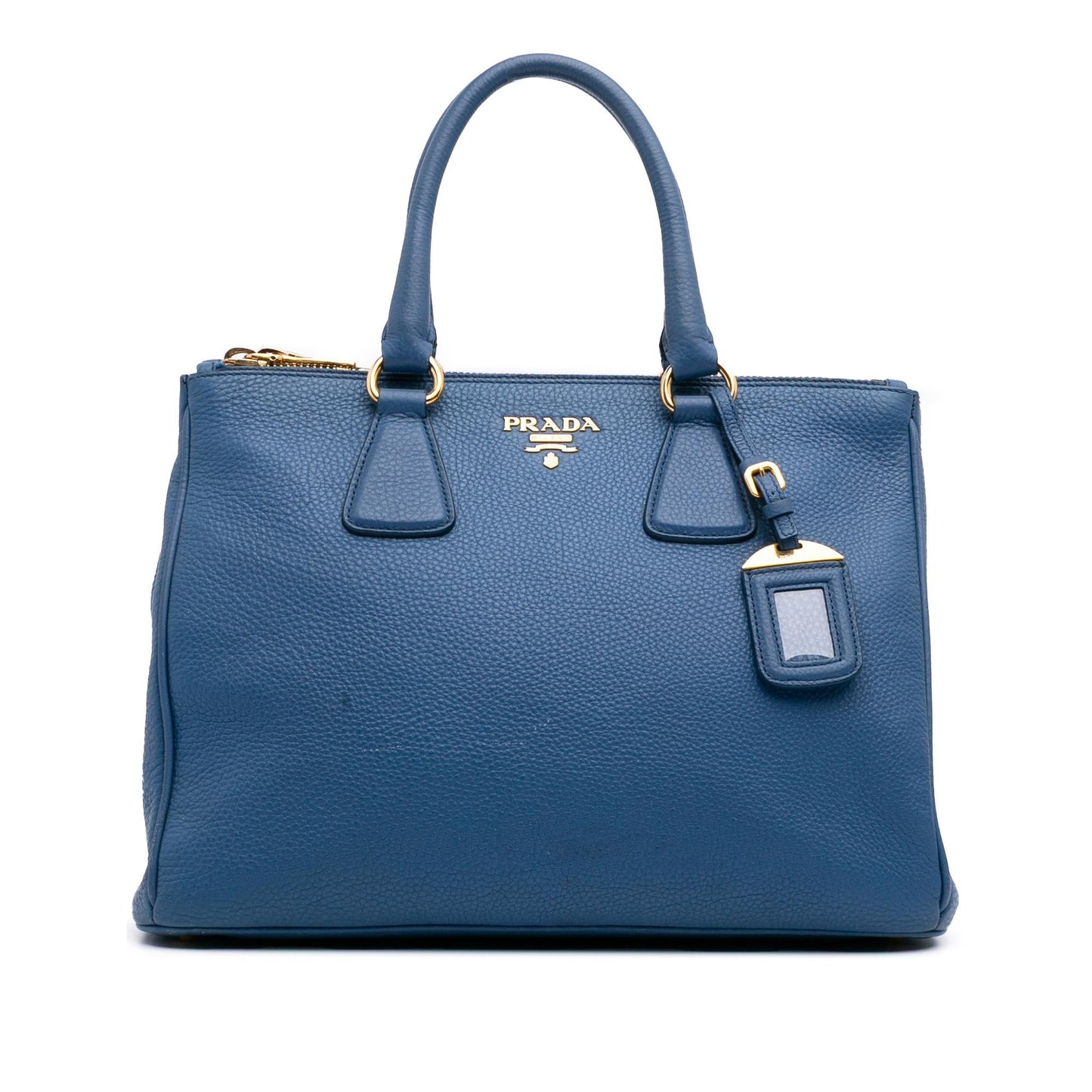 Prada Daino Double Convertible Tote Vitello Zip Tote Bag