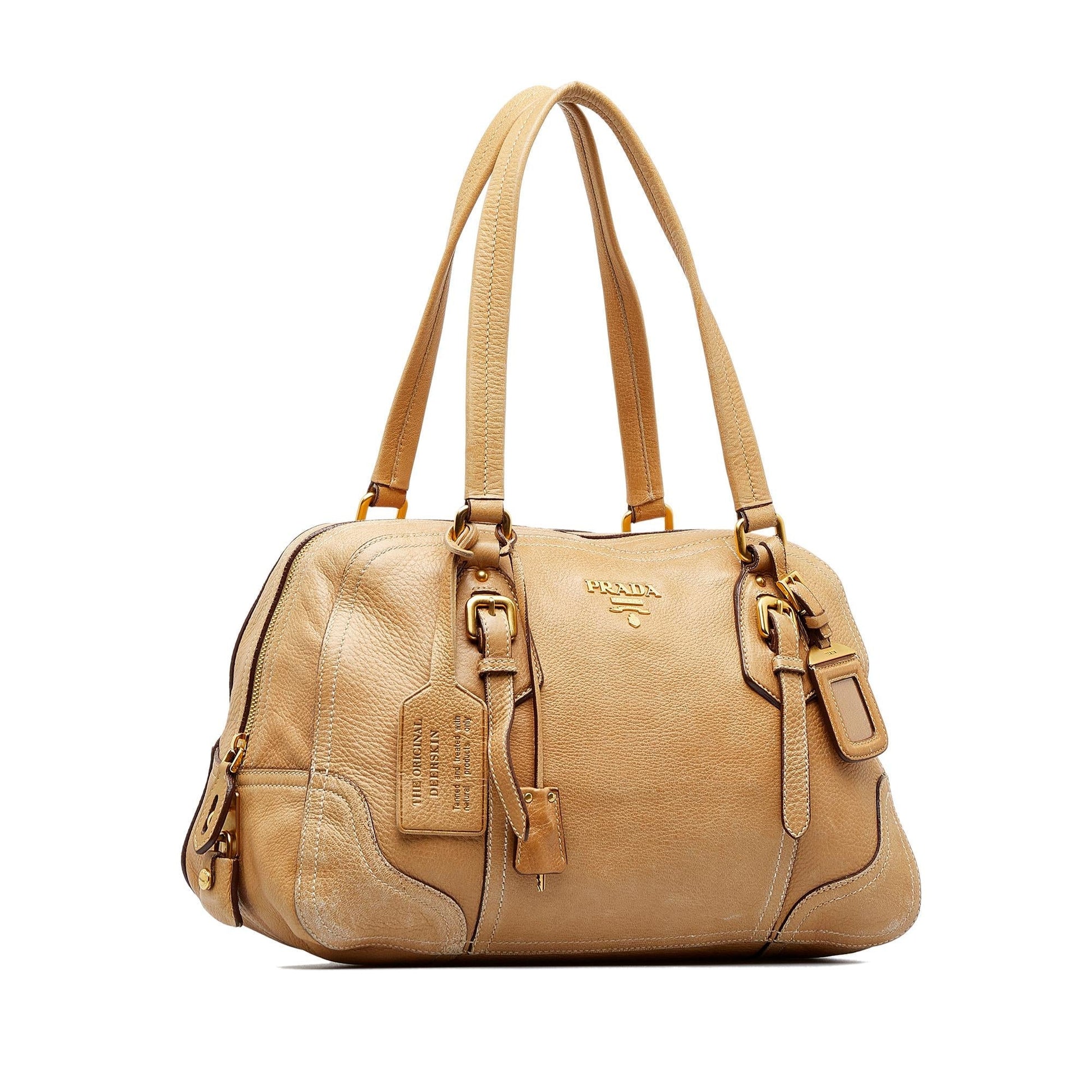 Prada Daino Frame Shoulder Bag Shg Pb3W9S Vitello