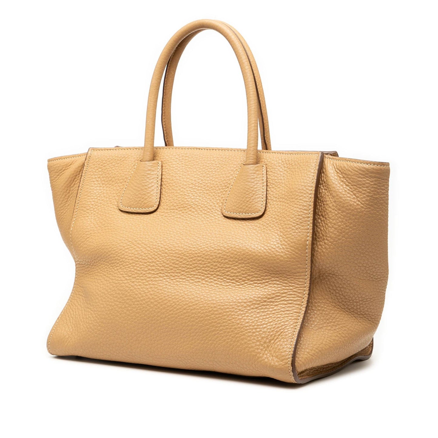 Prada Daino Front Pocket Open Convertible Tote Vitello Tote Bag Convertible Tote 1