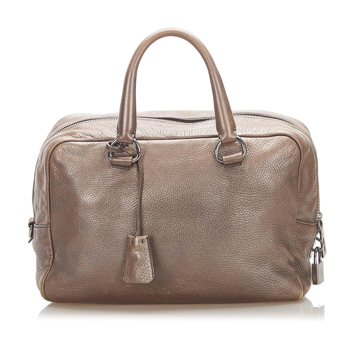 Prada Daino Handbag Shg Vitello Satchel Bag Handbag Shg 17696
