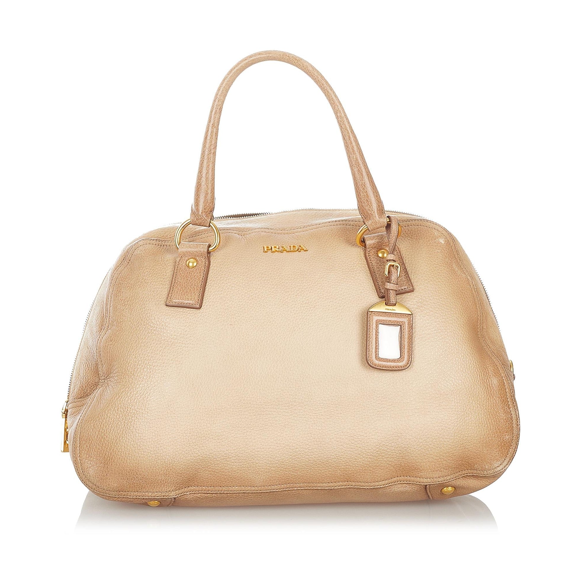 Prada Daino Handbag Shg Vitello Satchel Bag Handbag Shg 26820