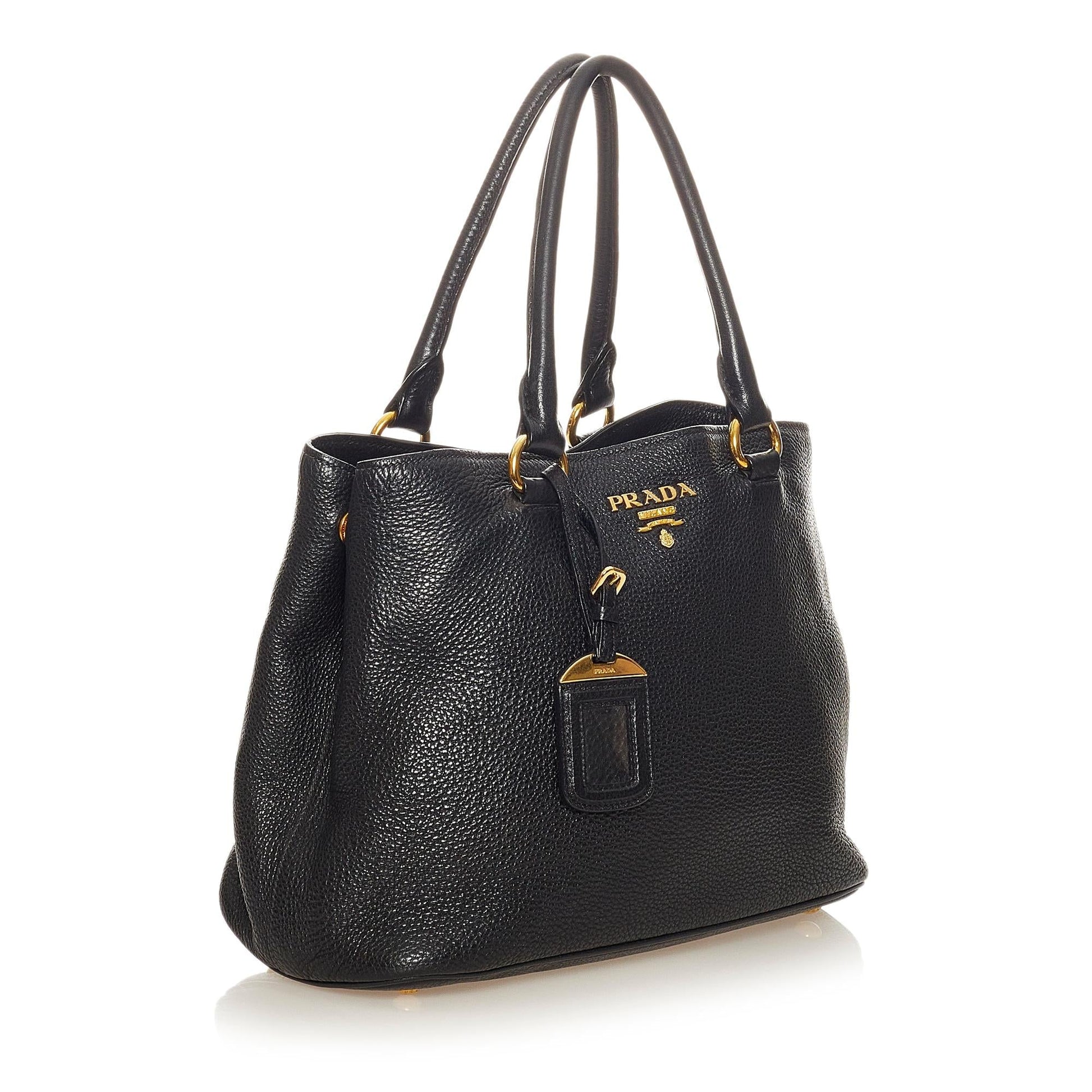 Prada Daino Handbag Shg Vitello Satchel Bag