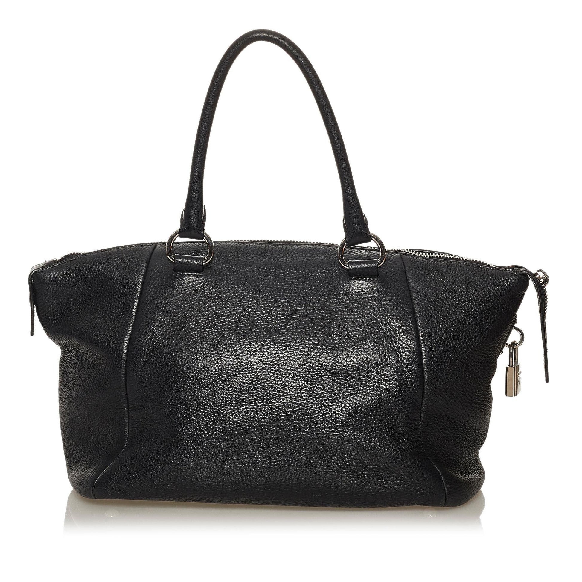 Prada Daino Handbag Shg Vitello Satchel Bag Handbag Shg 29099