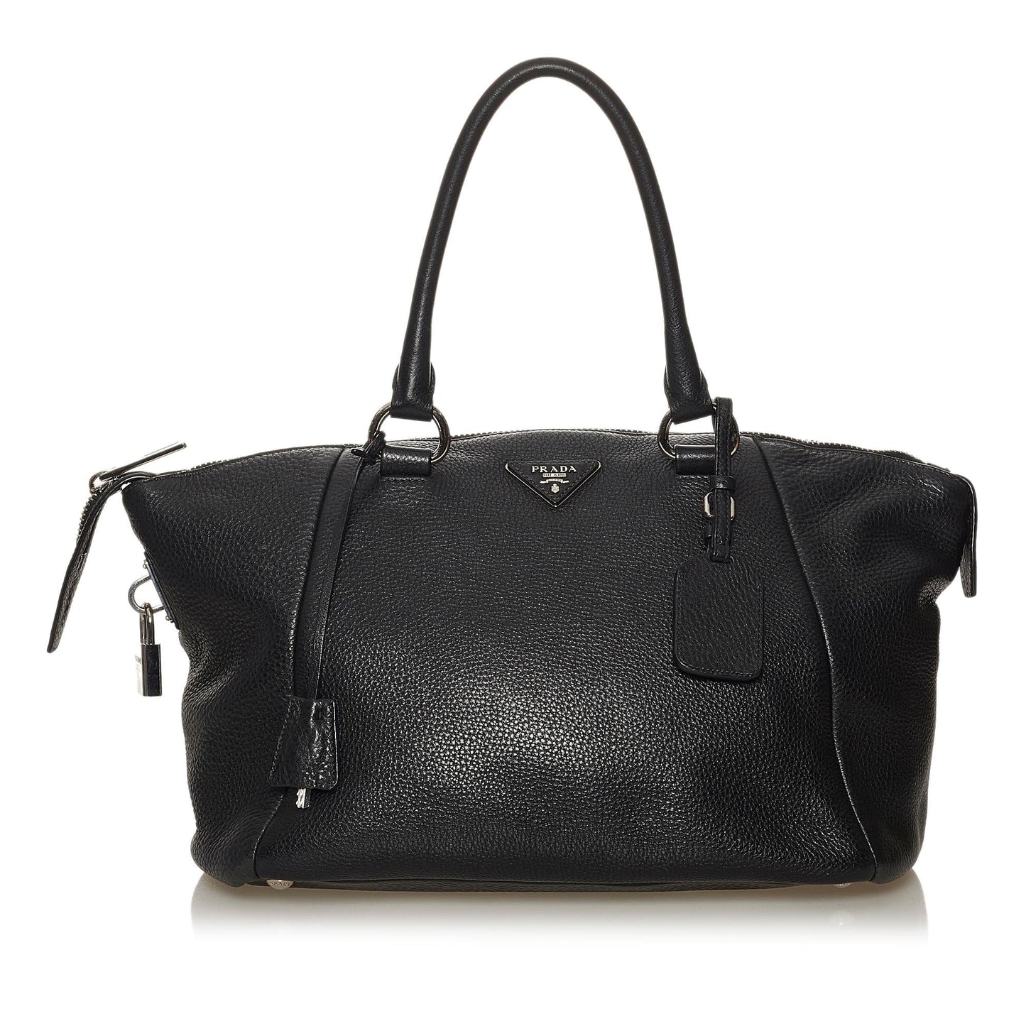 Prada Daino Handbag Shg Vitello Satchel Bag Handbag Shg 29099