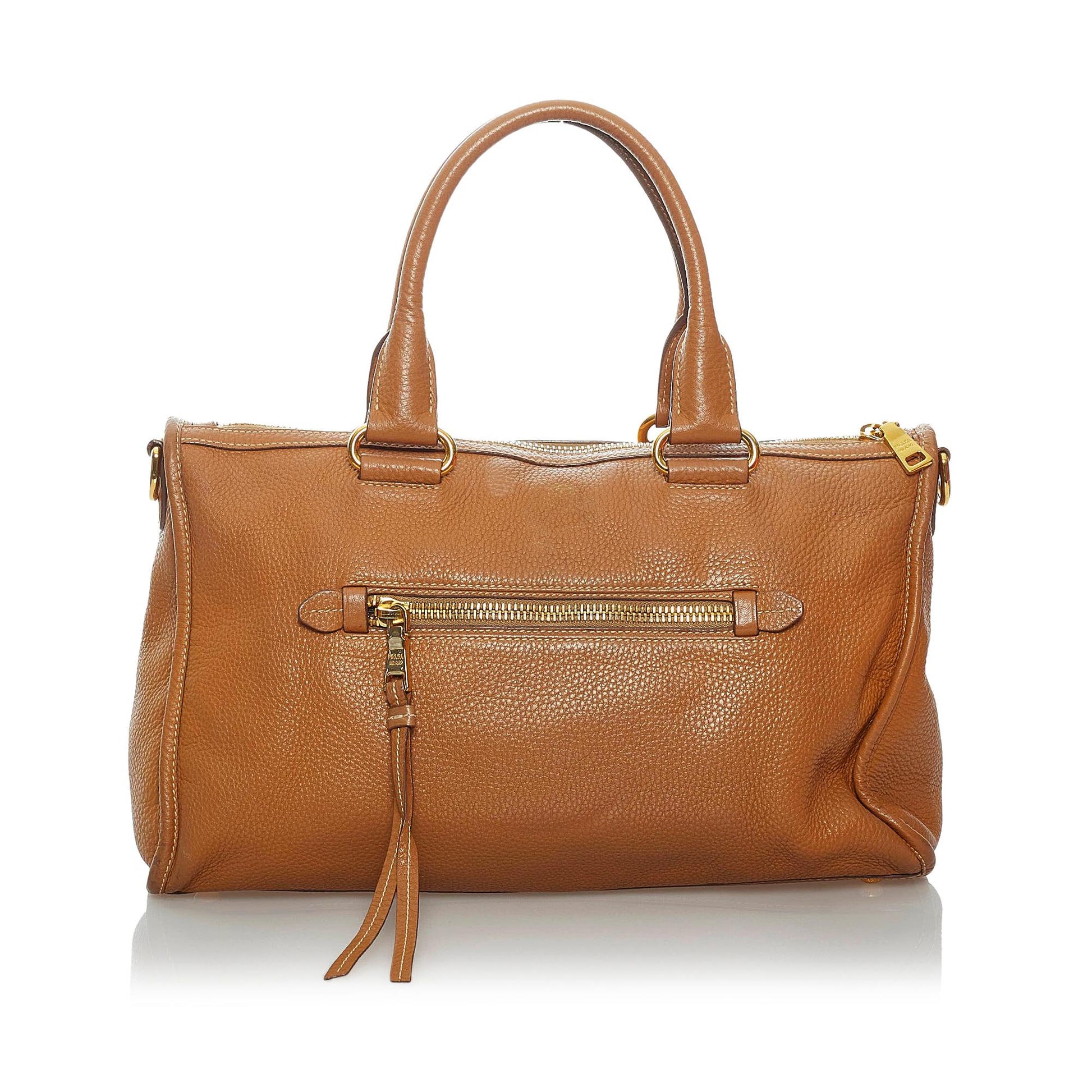 Prada Daino Handbag Shg Vitello Satchel Bag Handbag Shg 29842