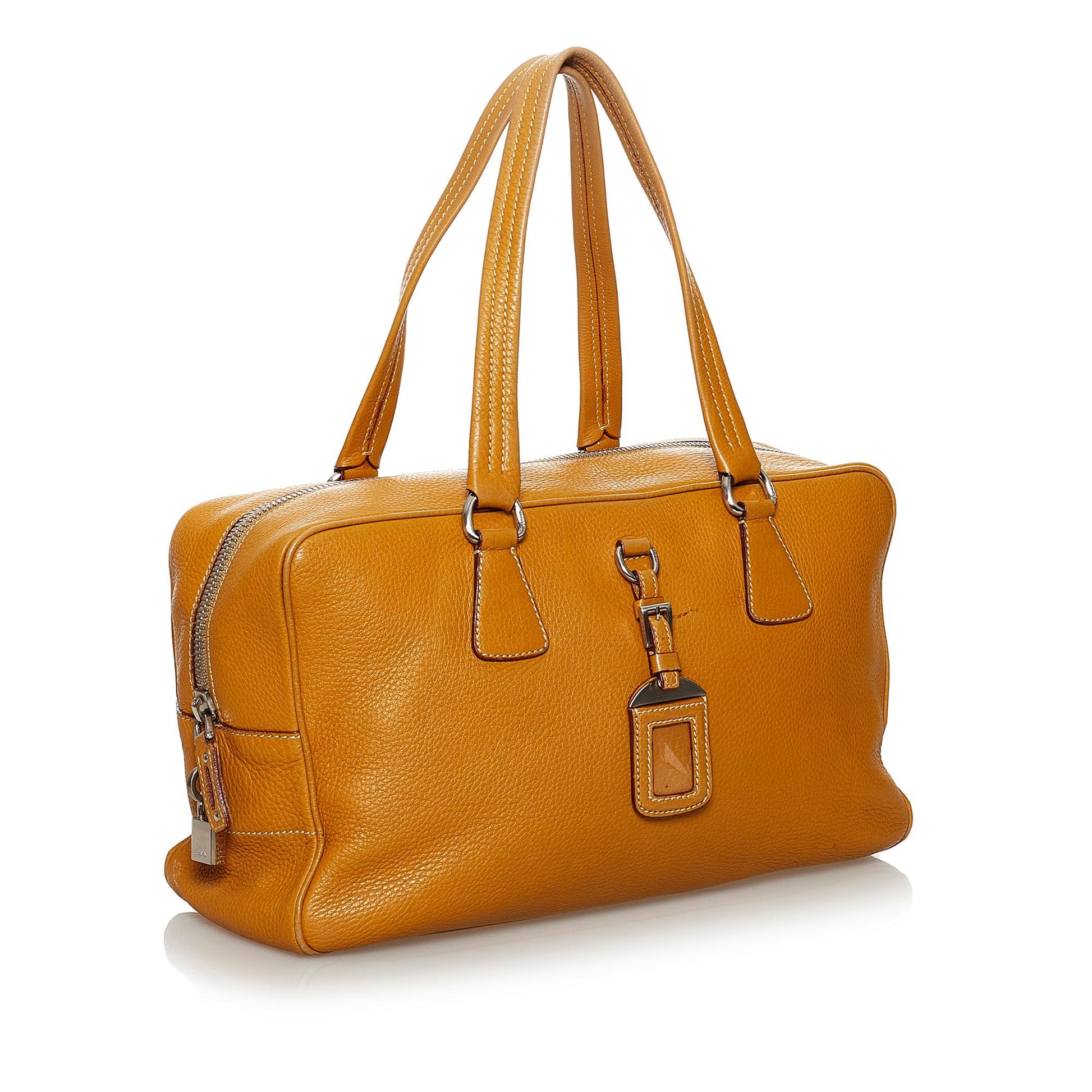 Prada Daino Handbag Shg Vitello Satchel Bag Handbag Shg 30014