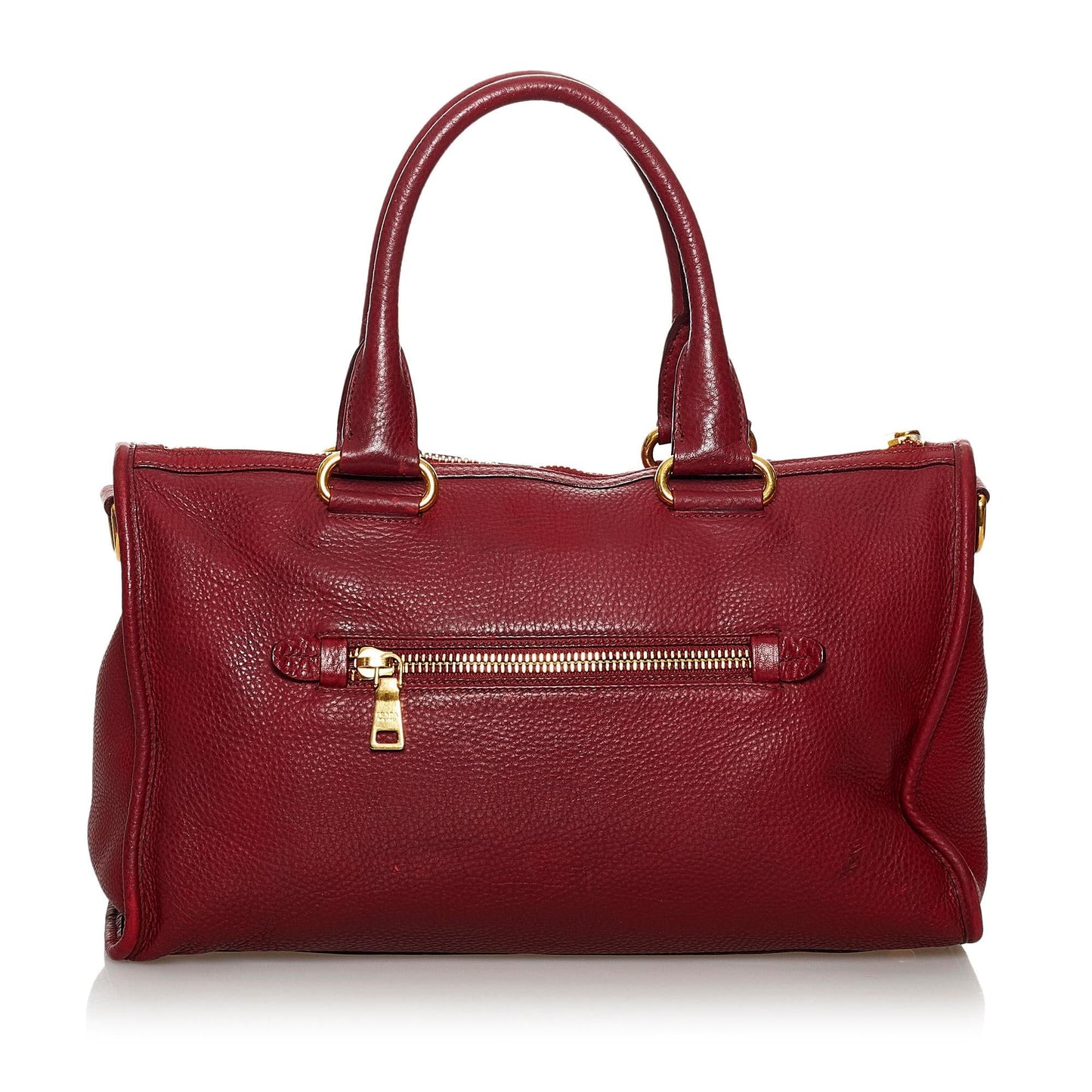 Prada Daino Handbag Shg Vitello Satchel Bag Handbag Shg 30254