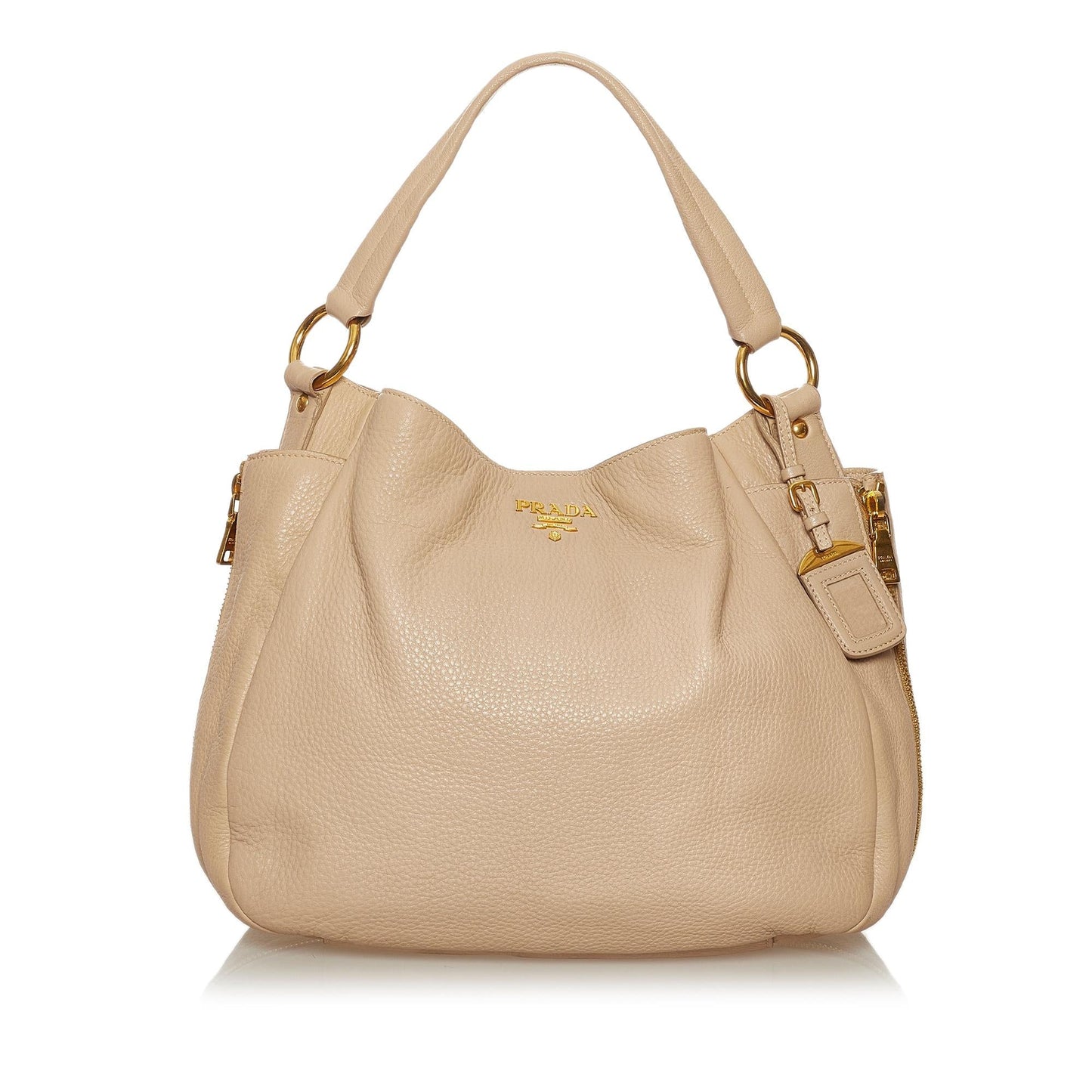 Prada Daino Hobo Bag Shg Vitello Shoulder Bag