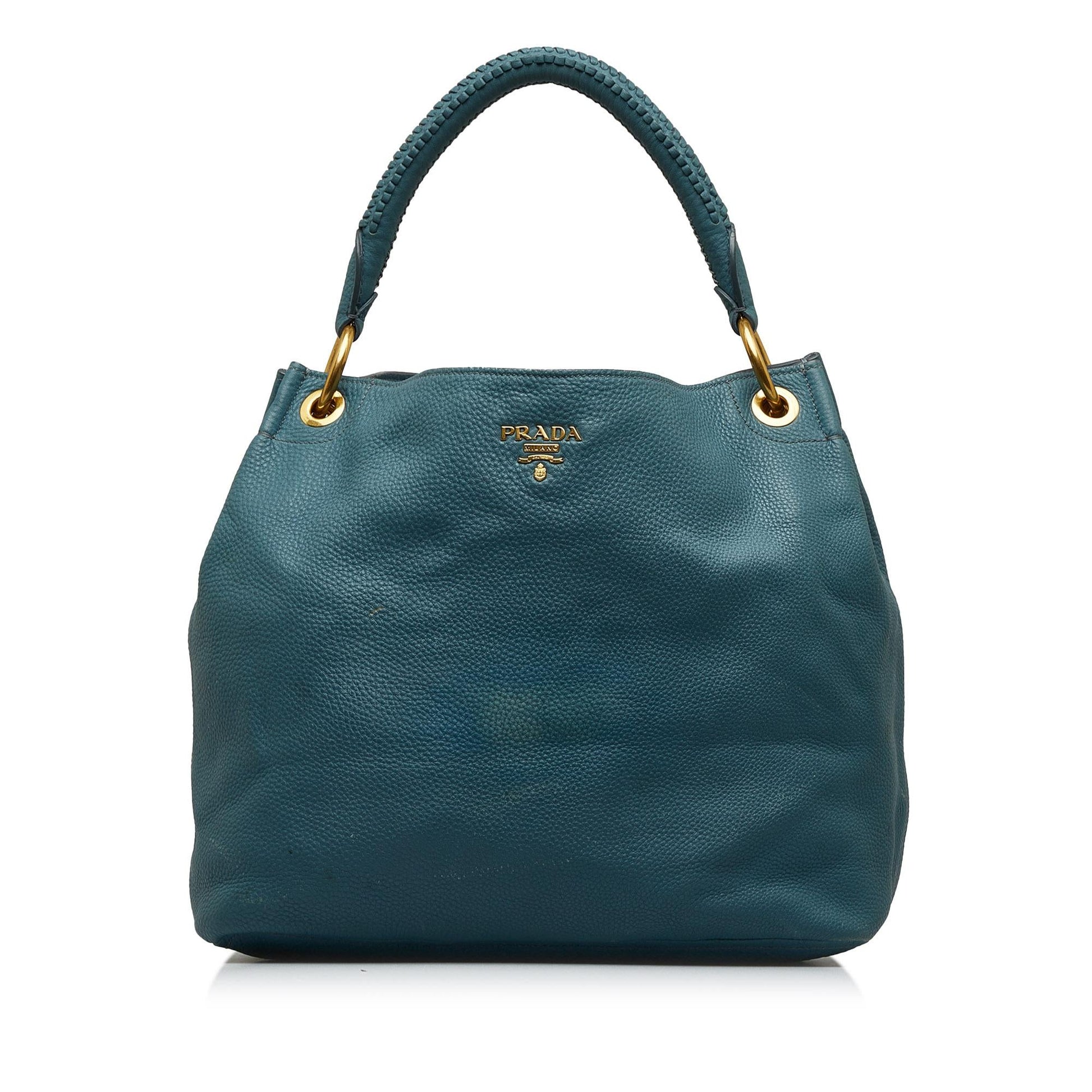 Prada Daino Hobo Bag Shg Hseecu Vitello Shoulder Bag