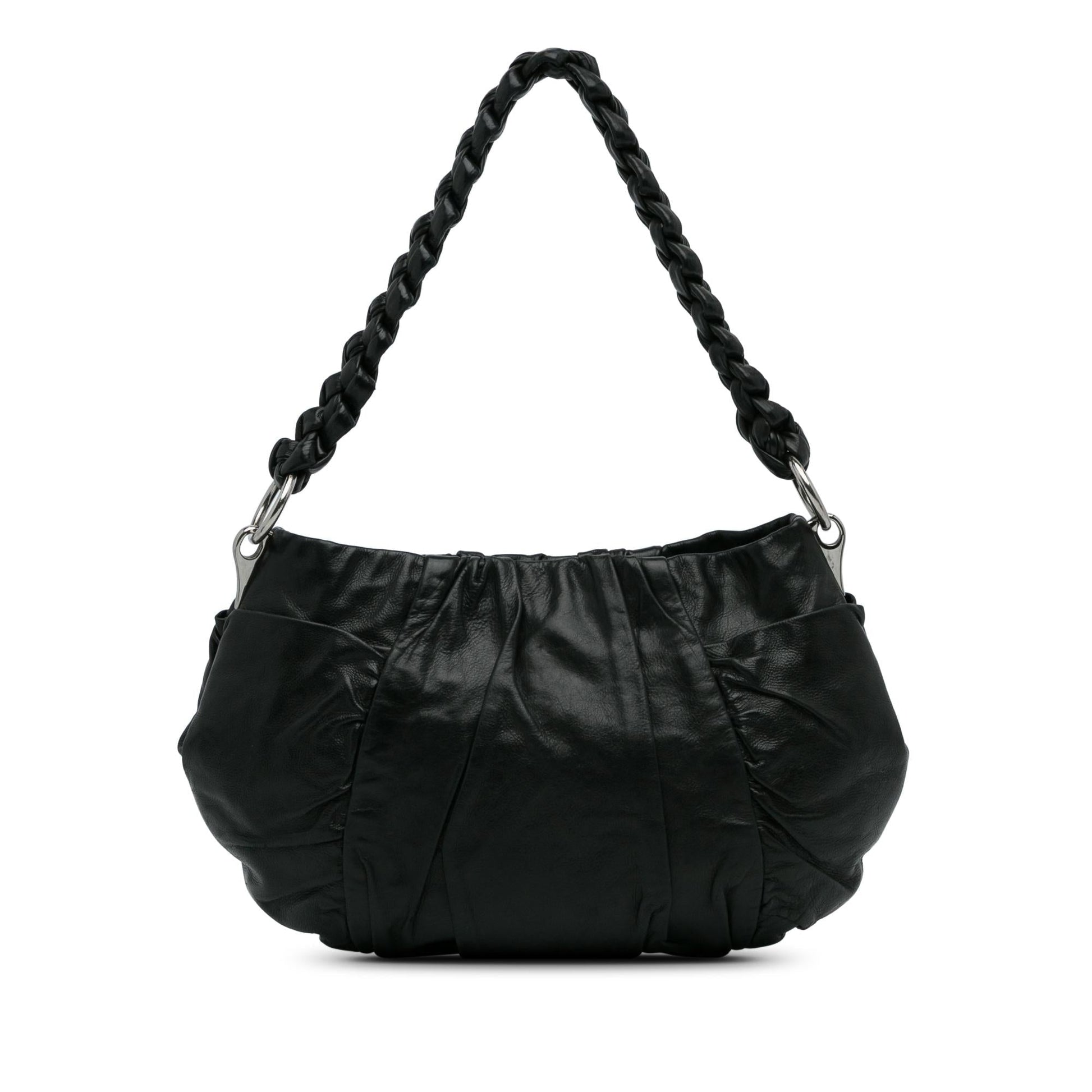 Prada Daino Hobo Bag Shg 7Vhtxc Vitello Shoulder Bag