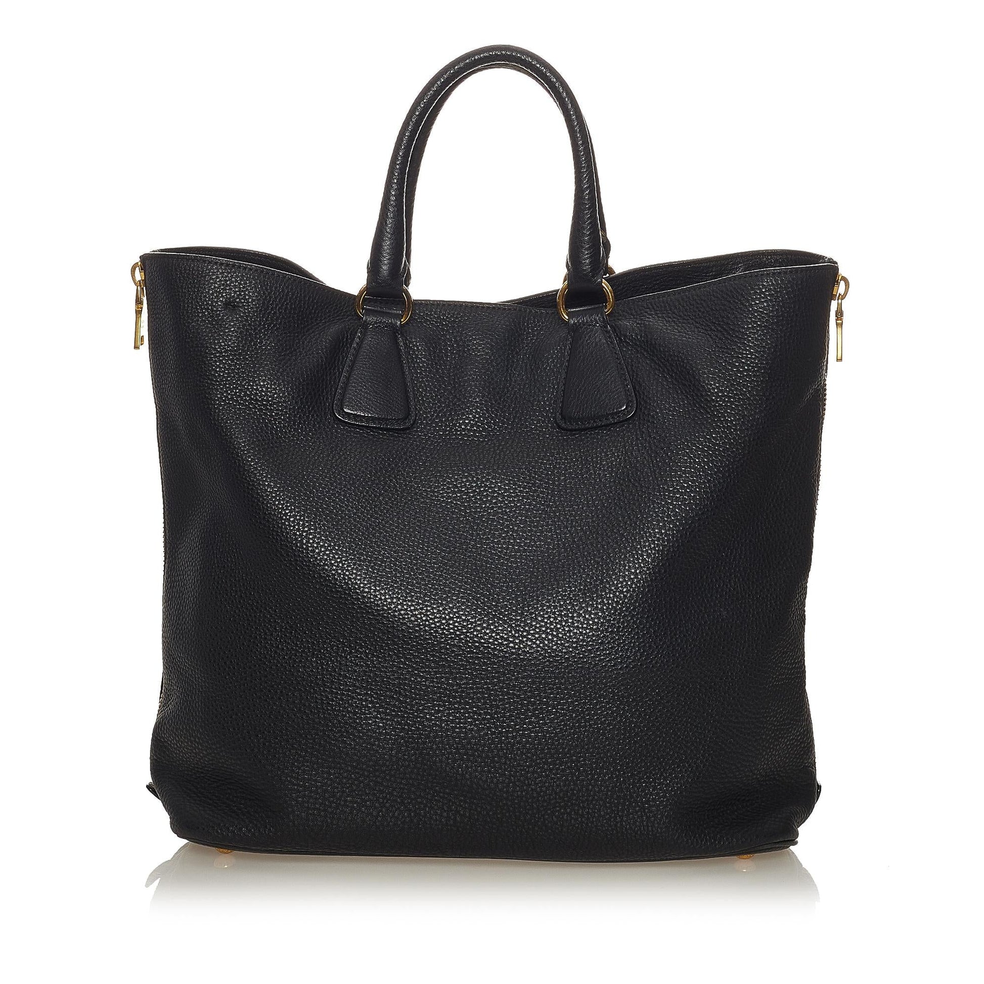 Prada Daino Satchel Shg Leather Vitello Satchel Bag