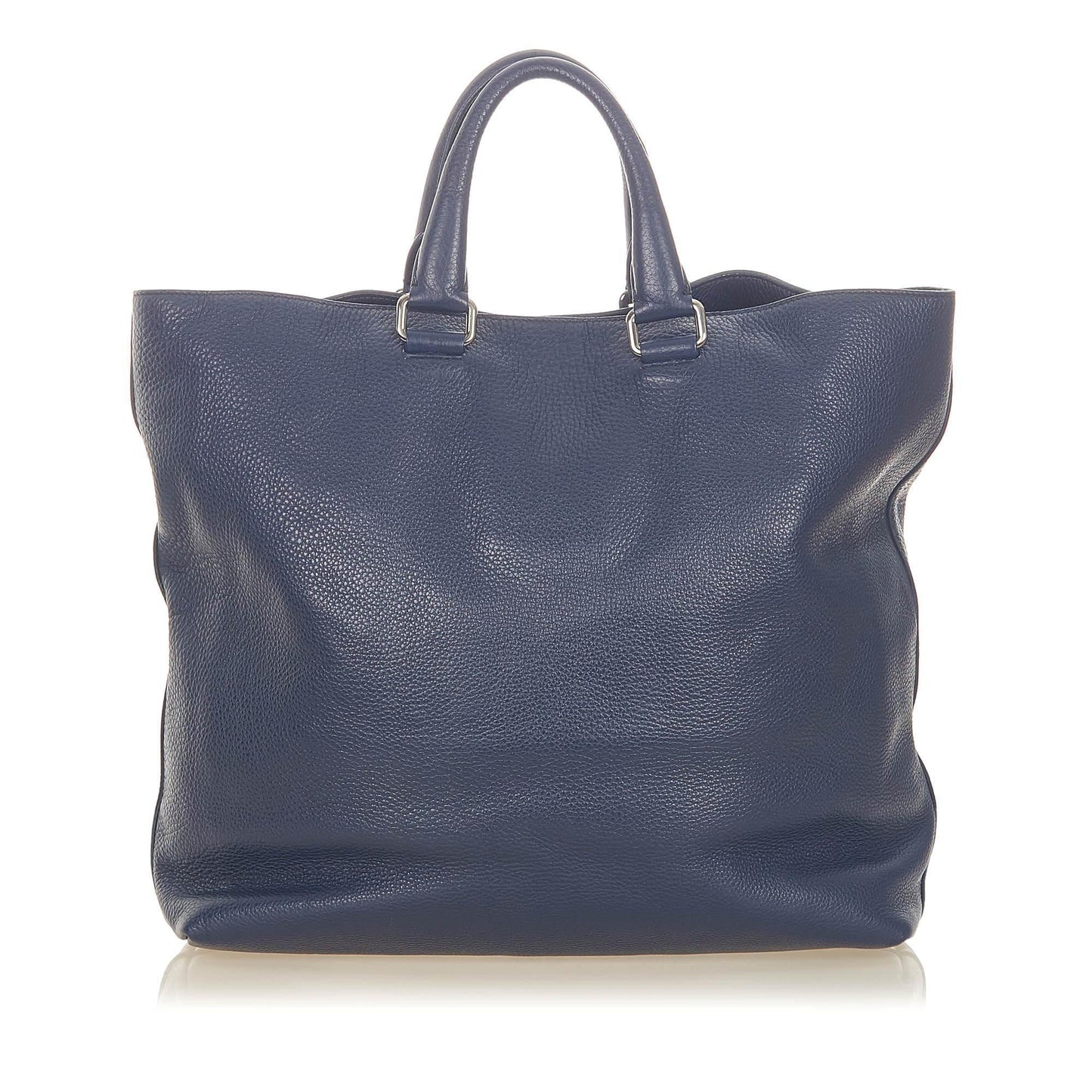Prada Daino Tote Bag Shg Leather Vitello