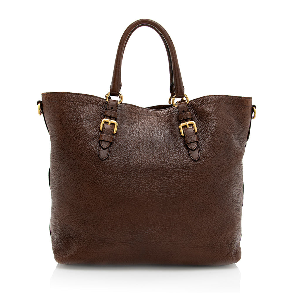 Prada Daino Tote Shf Leather Vitello Tote Bag Tote Shf 19255