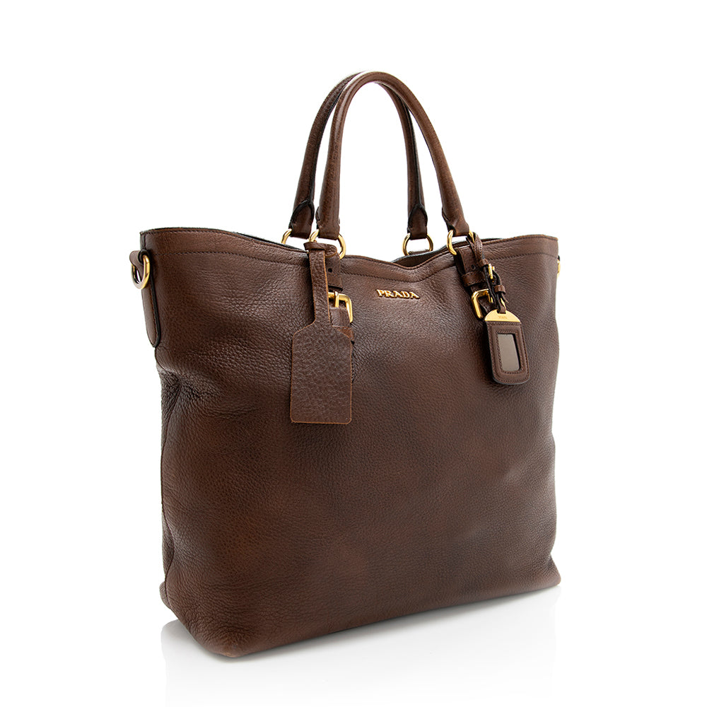 Prada Daino Tote Shf Leather Vitello Tote Bag Tote Shf 19255