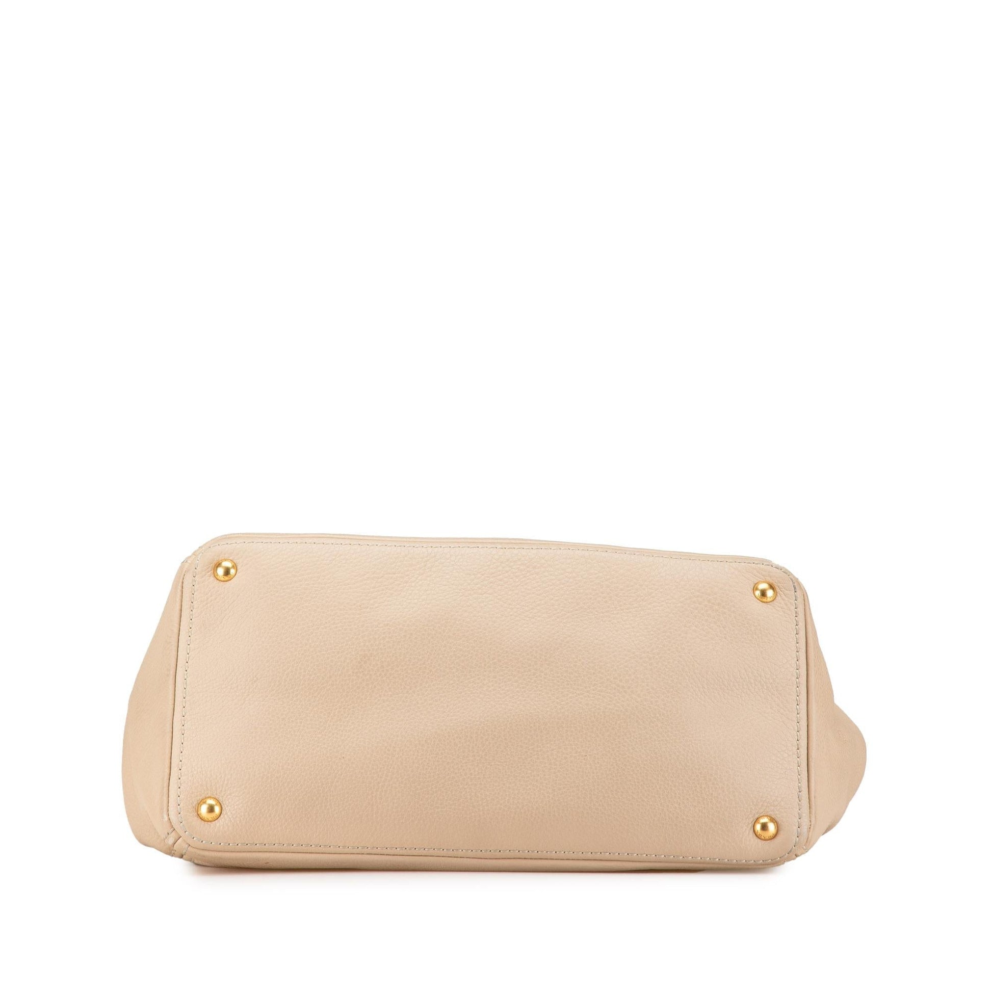 Prada Daino Open Convertible Tote Vitello Tote Bag