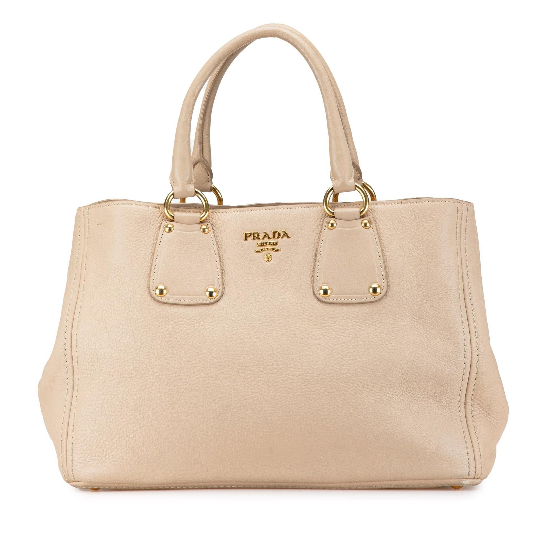 Prada Daino Open Convertible Tote Vitello Tote Bag