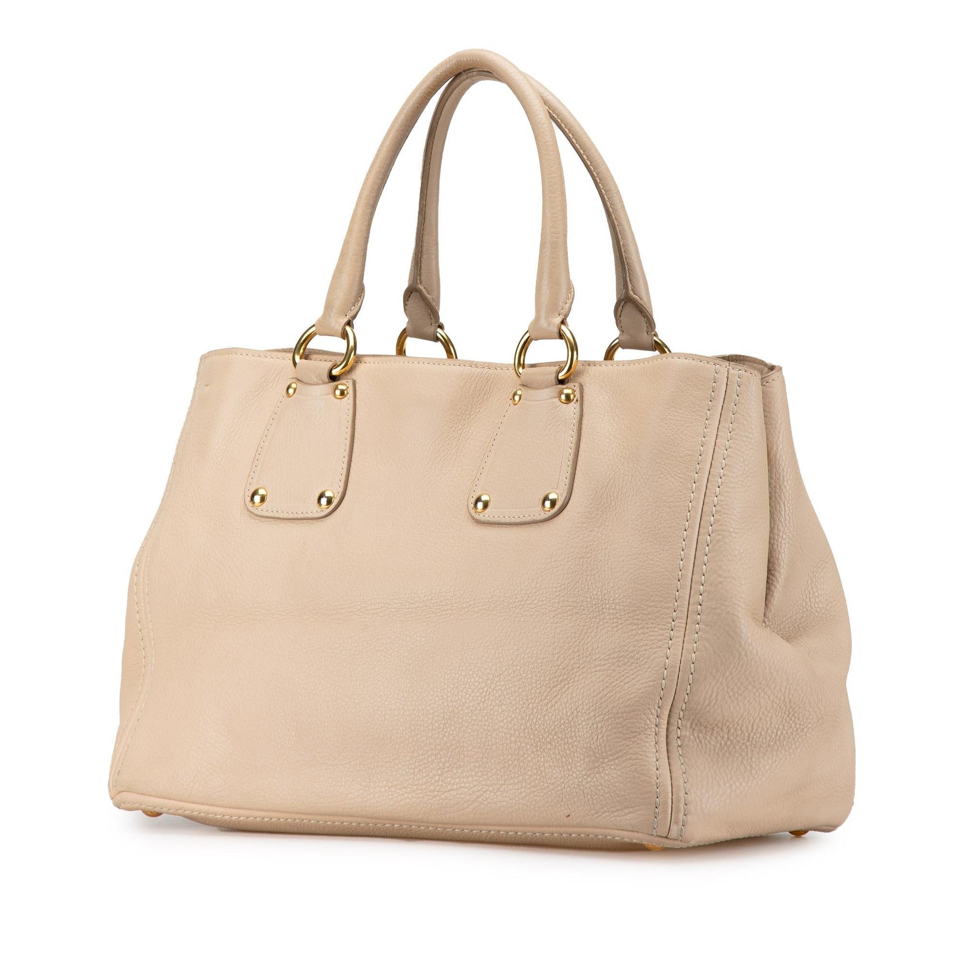 Prada Daino Open Convertible Tote Vitello Tote Bag