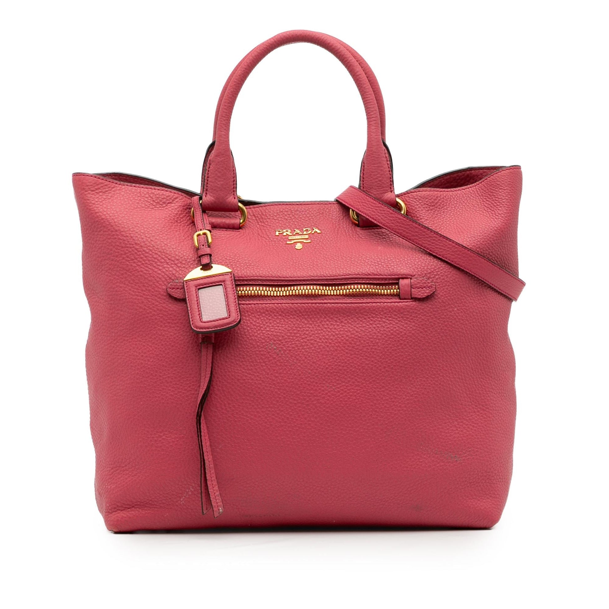 Prada Daino Open Convertible Tote Vitello Tote Bag Convertible Tote 16