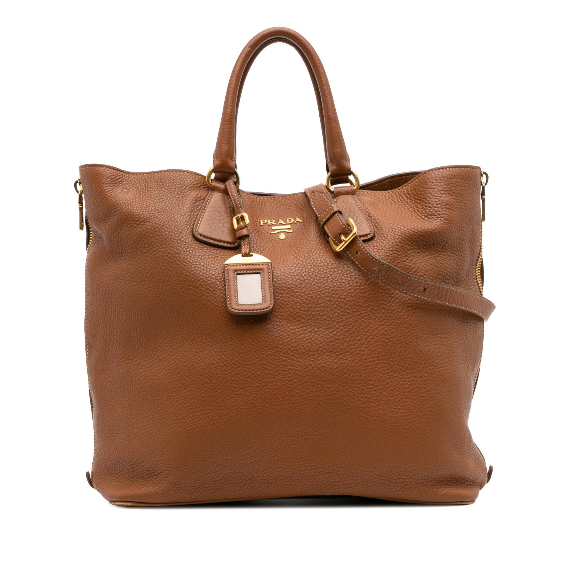Prada Daino Open Convertible Tote Vitello Tote Bag Convertible Tote 18