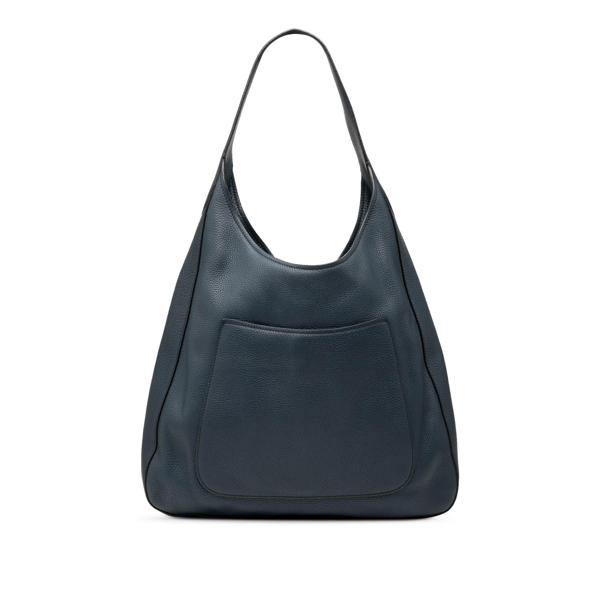 Prada Daino Pocket Hobo Vitello Shoulder Bag