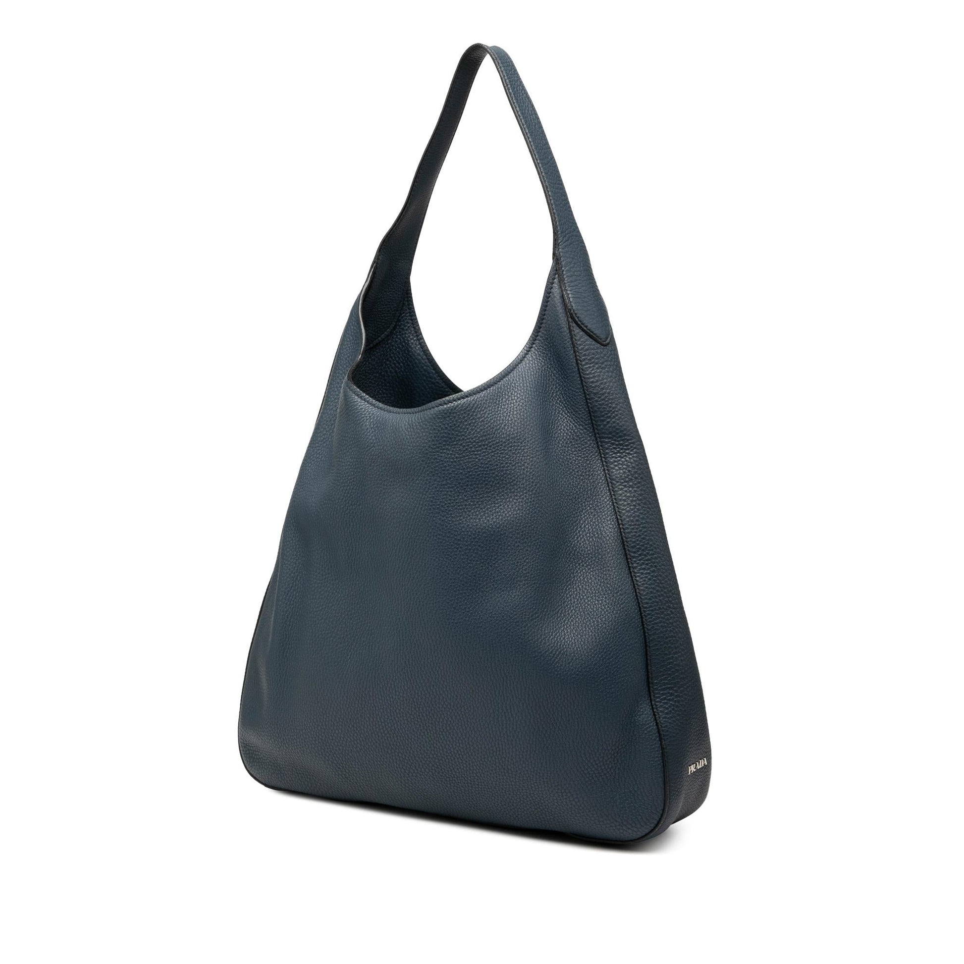 Prada Daino Pocket Hobo Vitello Shoulder Bag