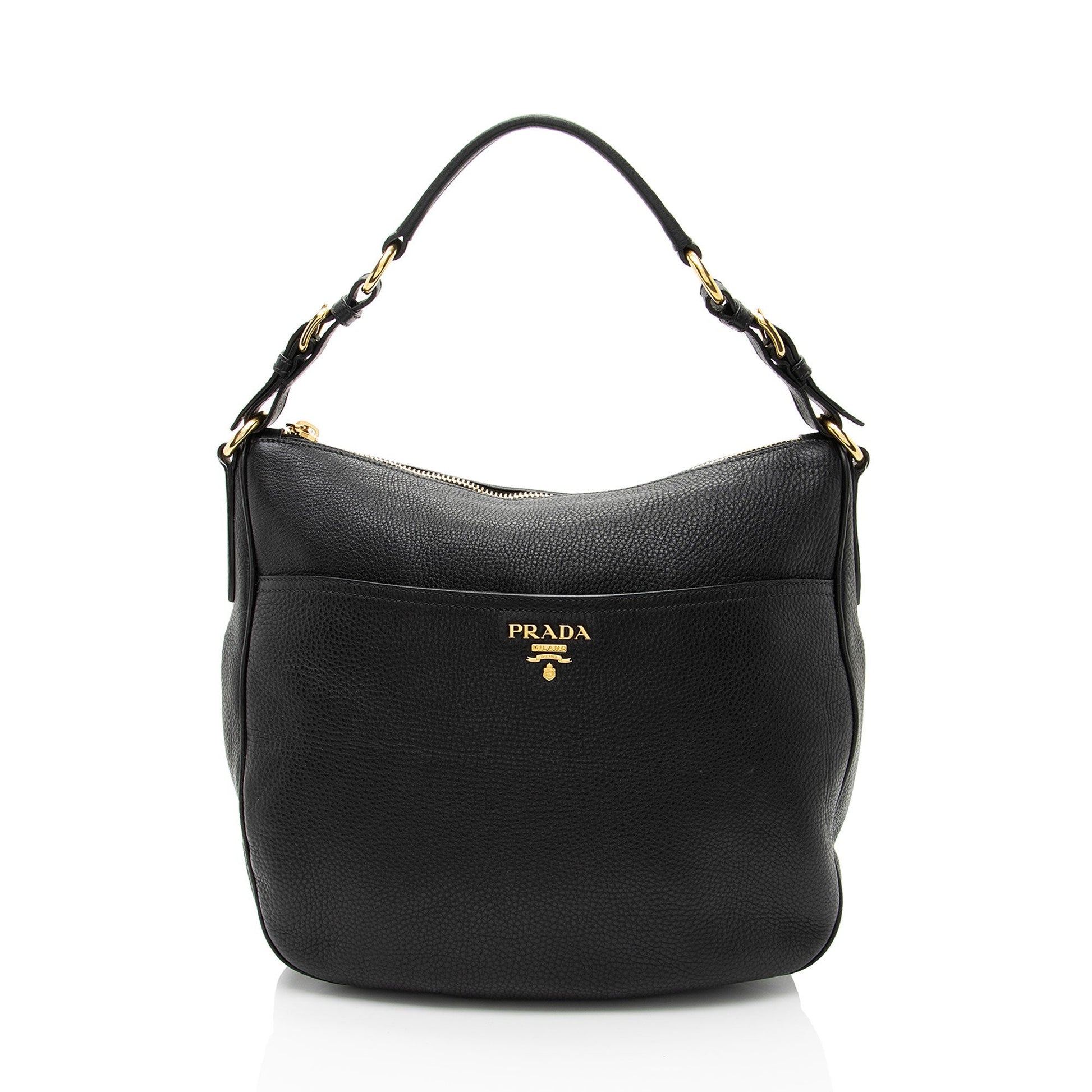 Prada Daino Pocket Hobo Vitello Small Shoulder Bag Small Hobo 1