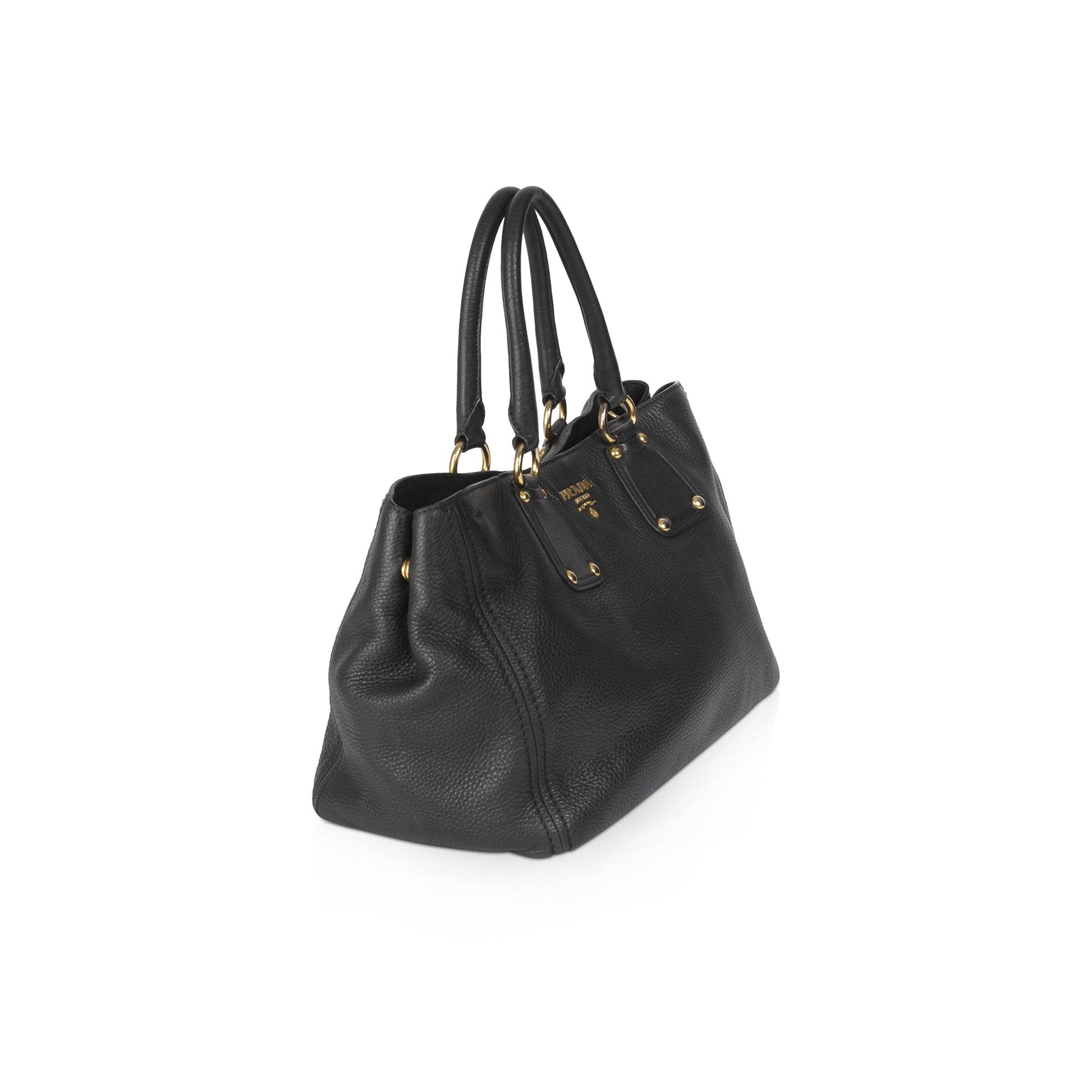 Prada Vitello Daino Satchel Handbag Travel Bag