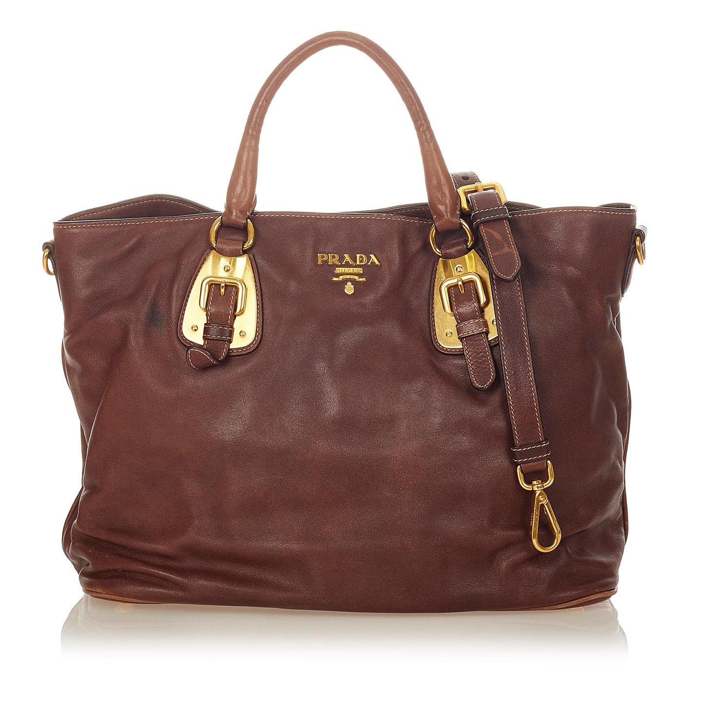 Prada Daino Satchel Shg Vitello Satchel Bag Satchel Shg 26264