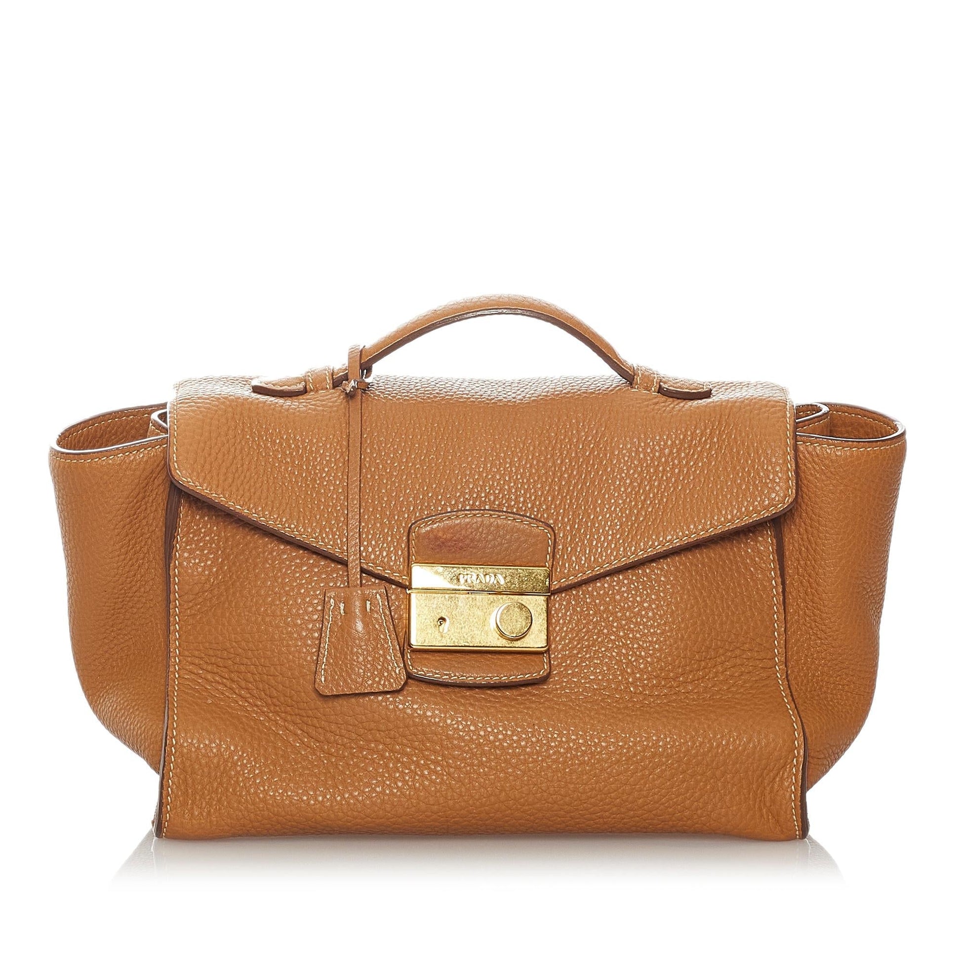 Prada Daino Satchel Shg Vitello Satchel Bag Satchel Shg 27503