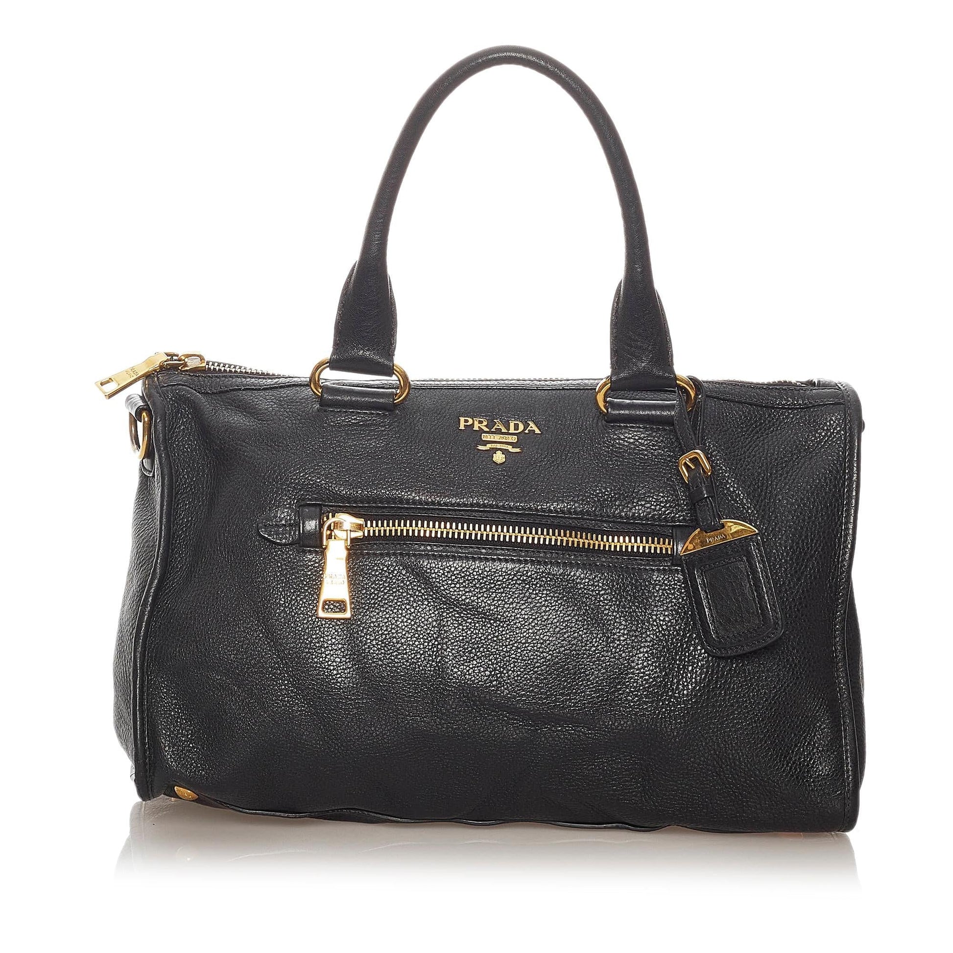 Prada Daino Satchel Shg Vitello Satchel Bag Satchel Shg 28038