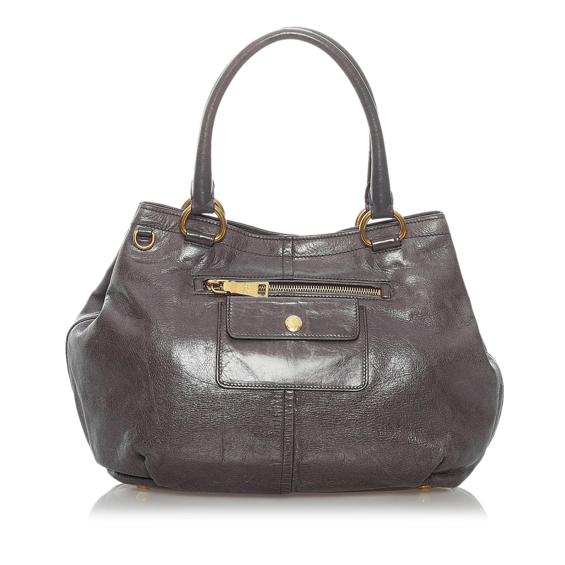 Prada Daino Satchel Shg Vitello Satchel Bag Satchel Shg 29490