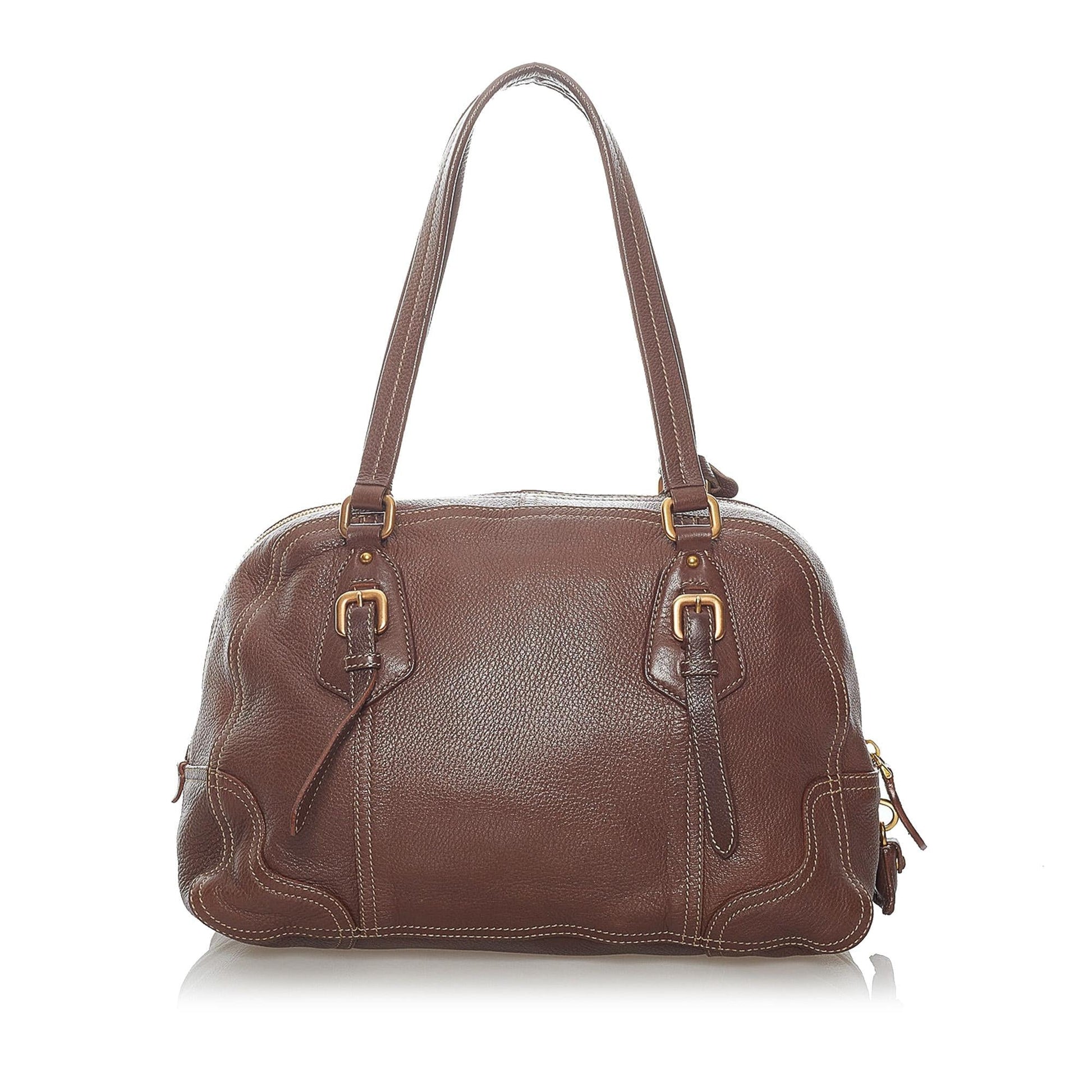 Prada Daino Satchel Shg Vitello Satchel Bag Satchel Shg 30840
