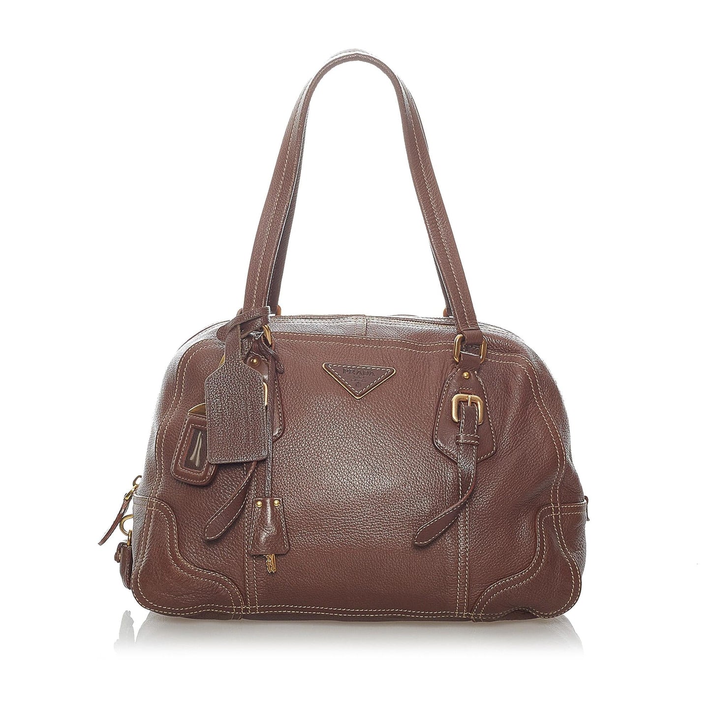 Prada Daino Satchel Shg Vitello Satchel Bag Satchel Shg 30840