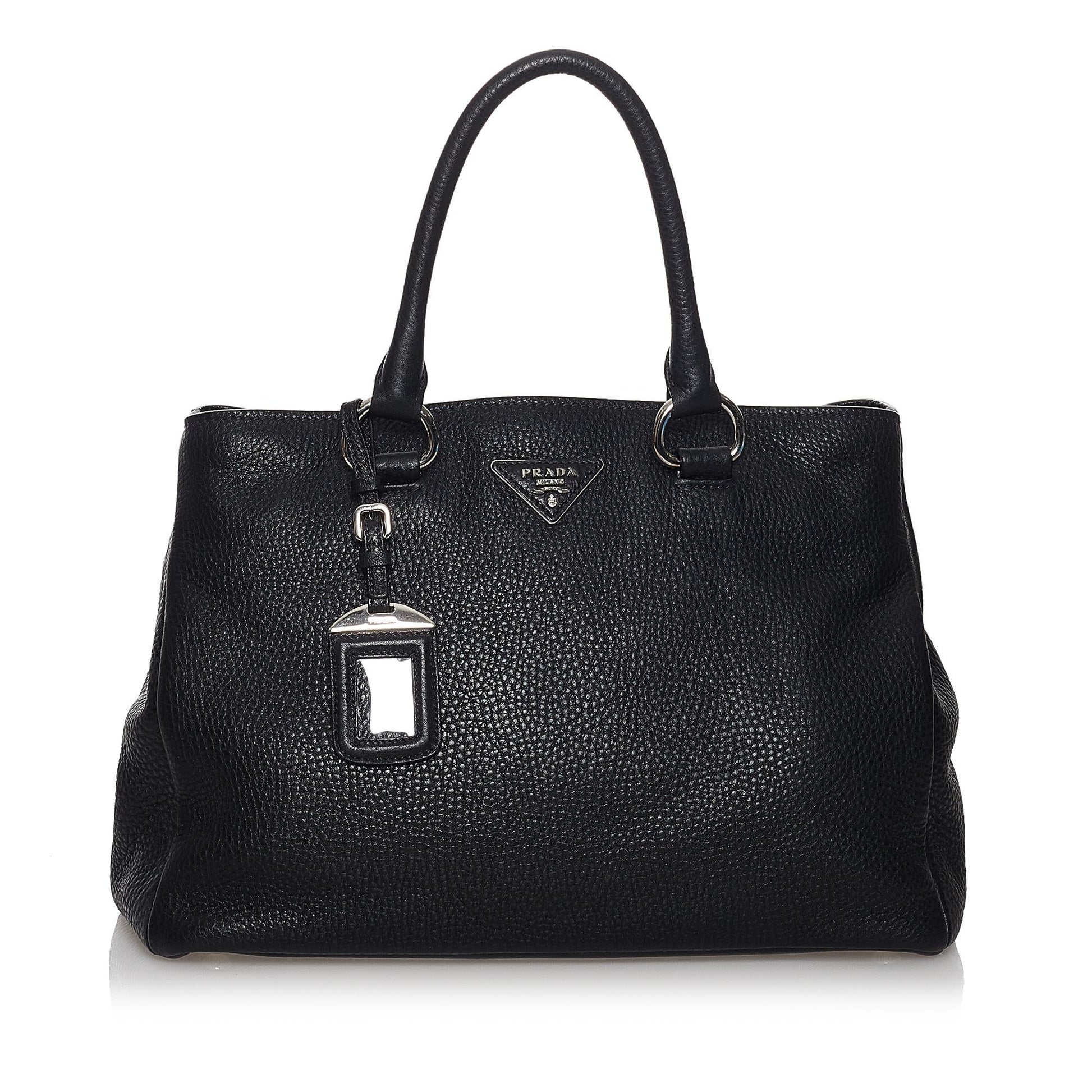 Prada Daino Satchel Shg Vitello Satchel Bag Satchel Shg 31177