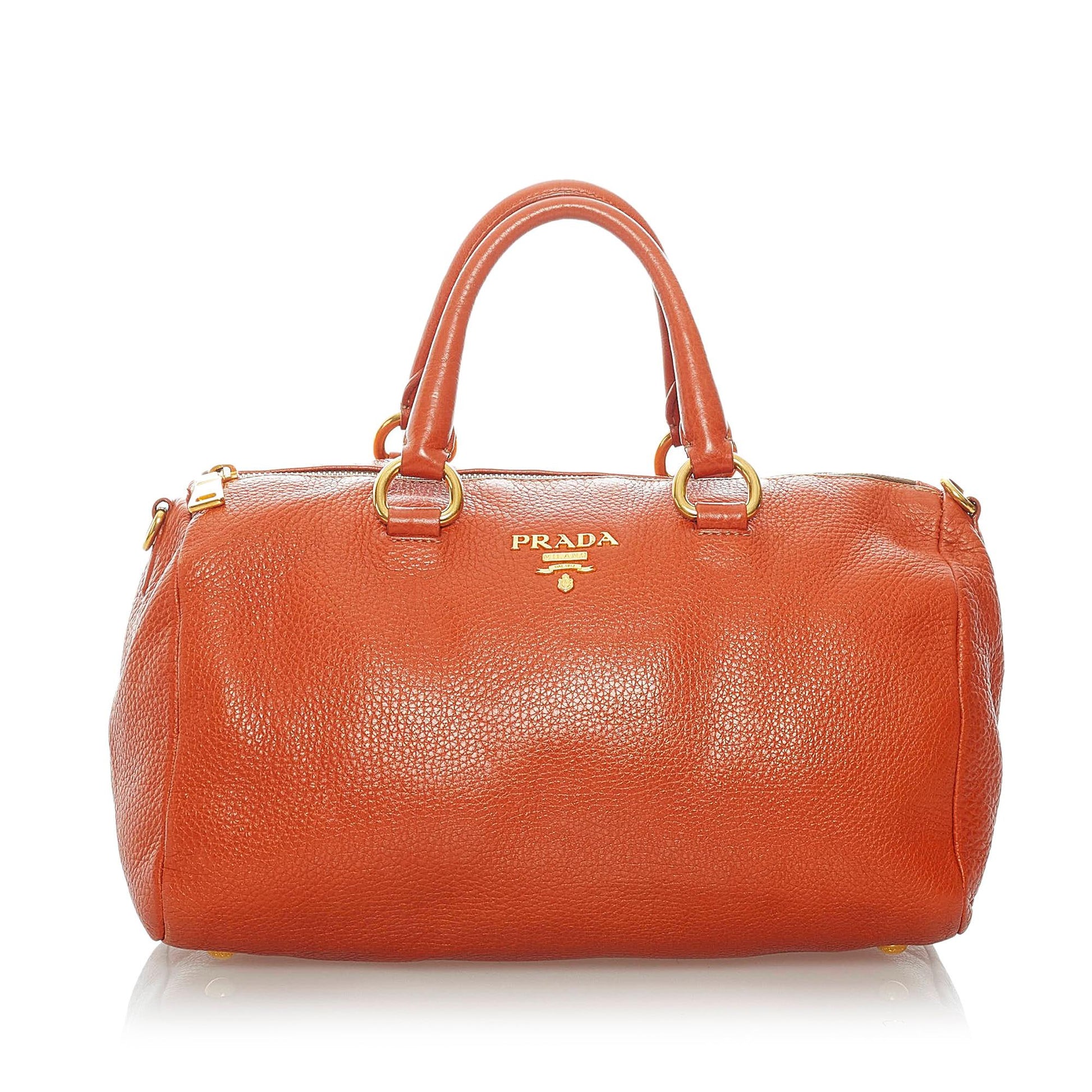 Prada Daino Satchel Shg Vitello Satchel Bag Satchel Shg 31372