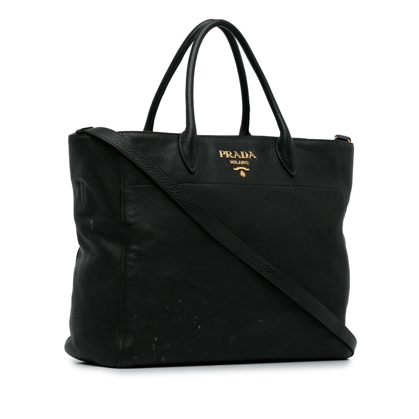 Prada Daino Satchel Shg Miinyq Vitello Satchel Bag