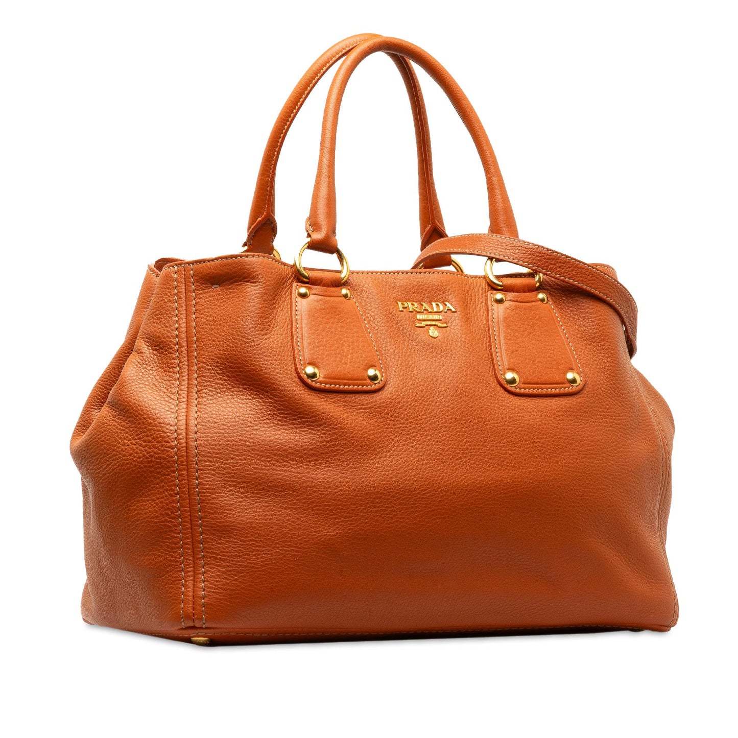 Prada Daino Satchel Shg Bpanin Vitello Satchel Bag