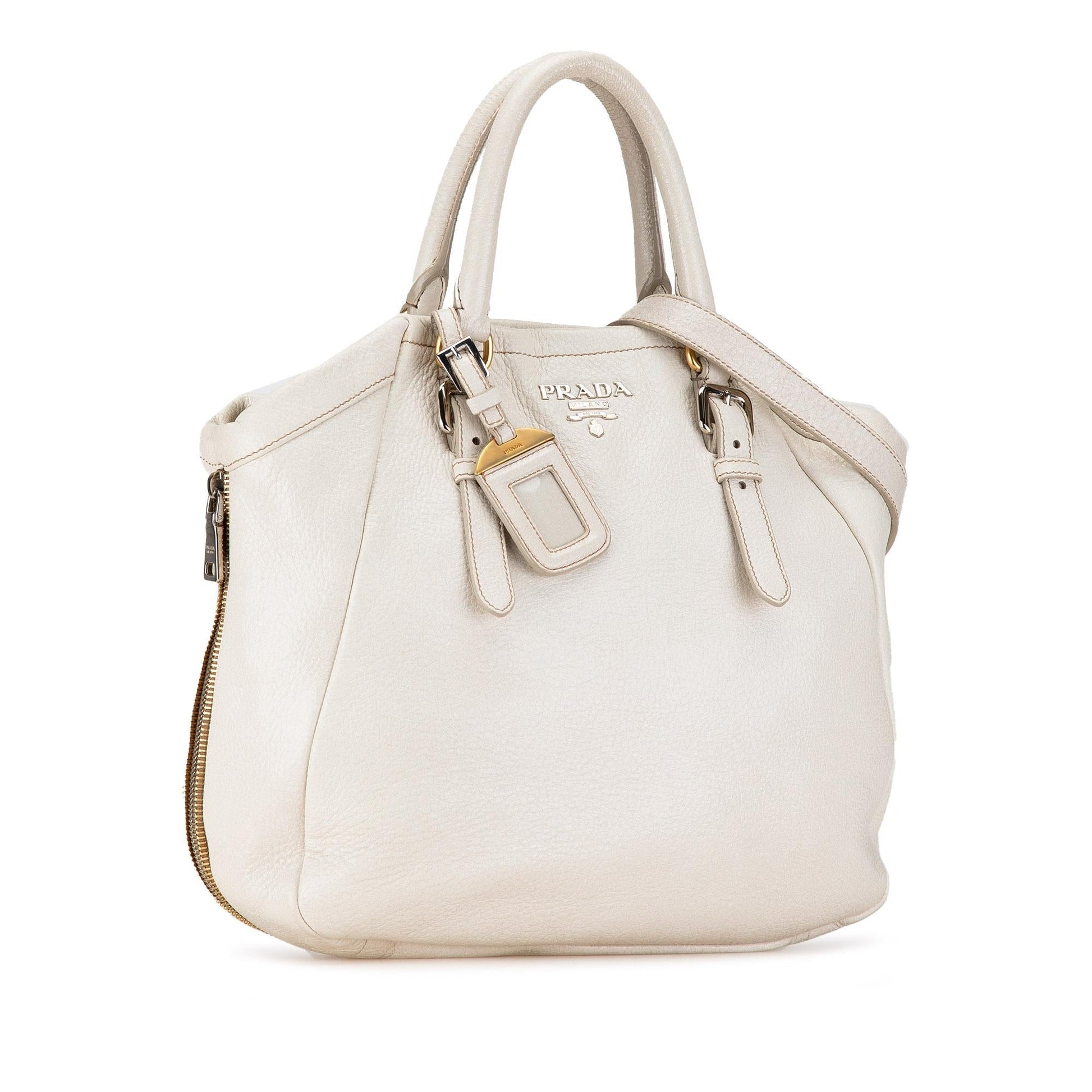 Prada Daino Satchel Shg Cf3Yos Vitello Satchel Bag