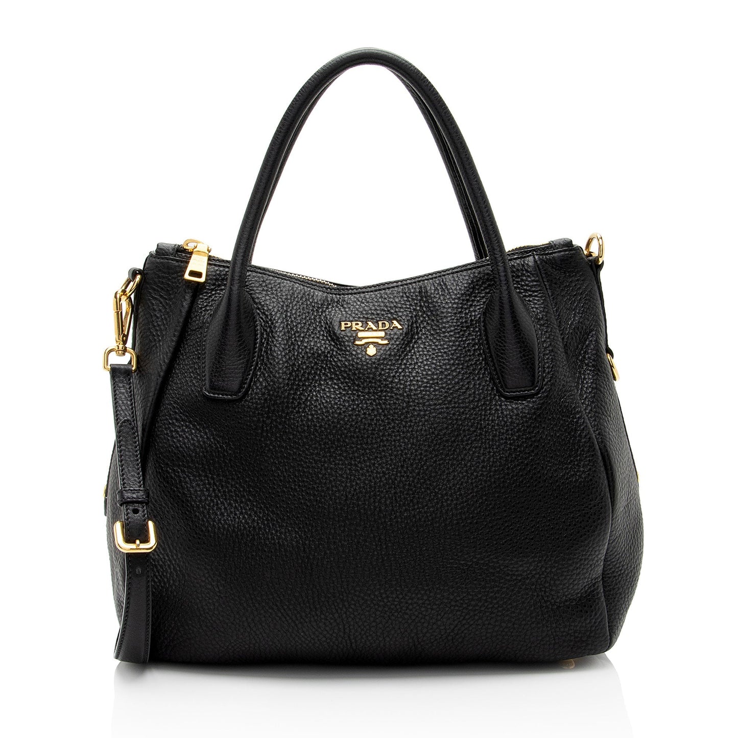 Prada Daino Shopping Tote Shf Vyofuv Vitello Tote Bag