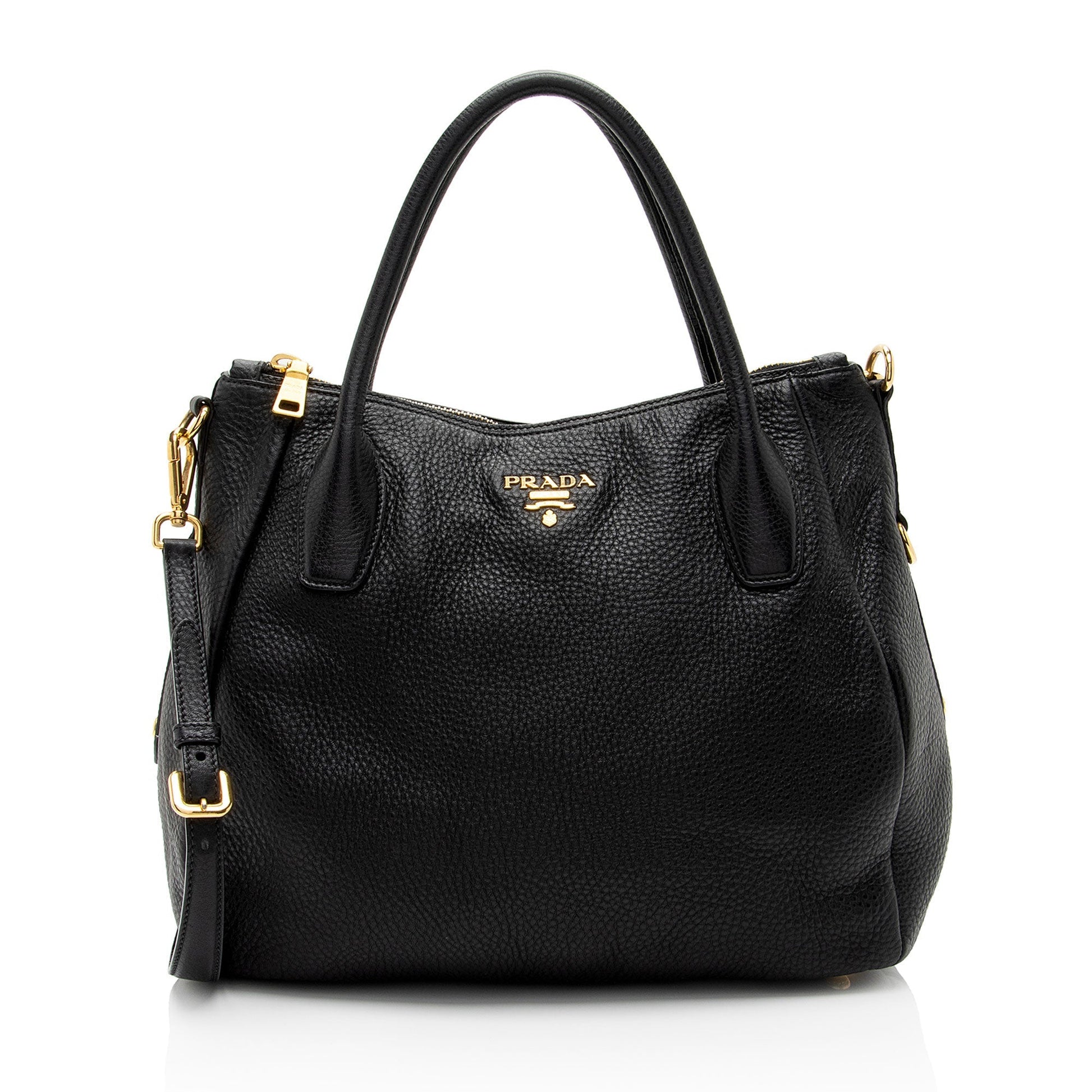Prada Daino Shopping Tote Shf Vyofuv Vitello Tote Bag