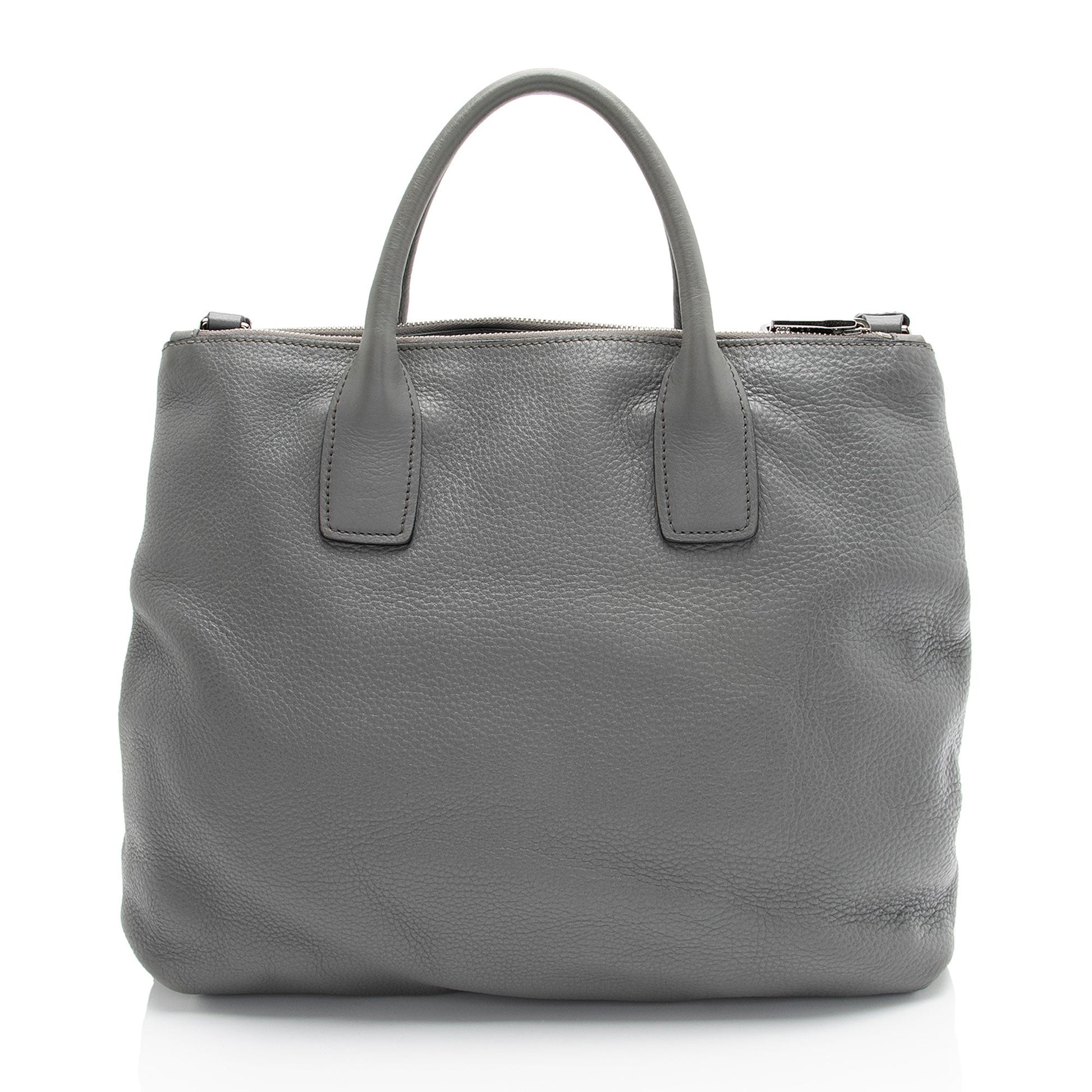 Prada Daino Shopping Tote Shf Vedeue Vitello Tote Bag