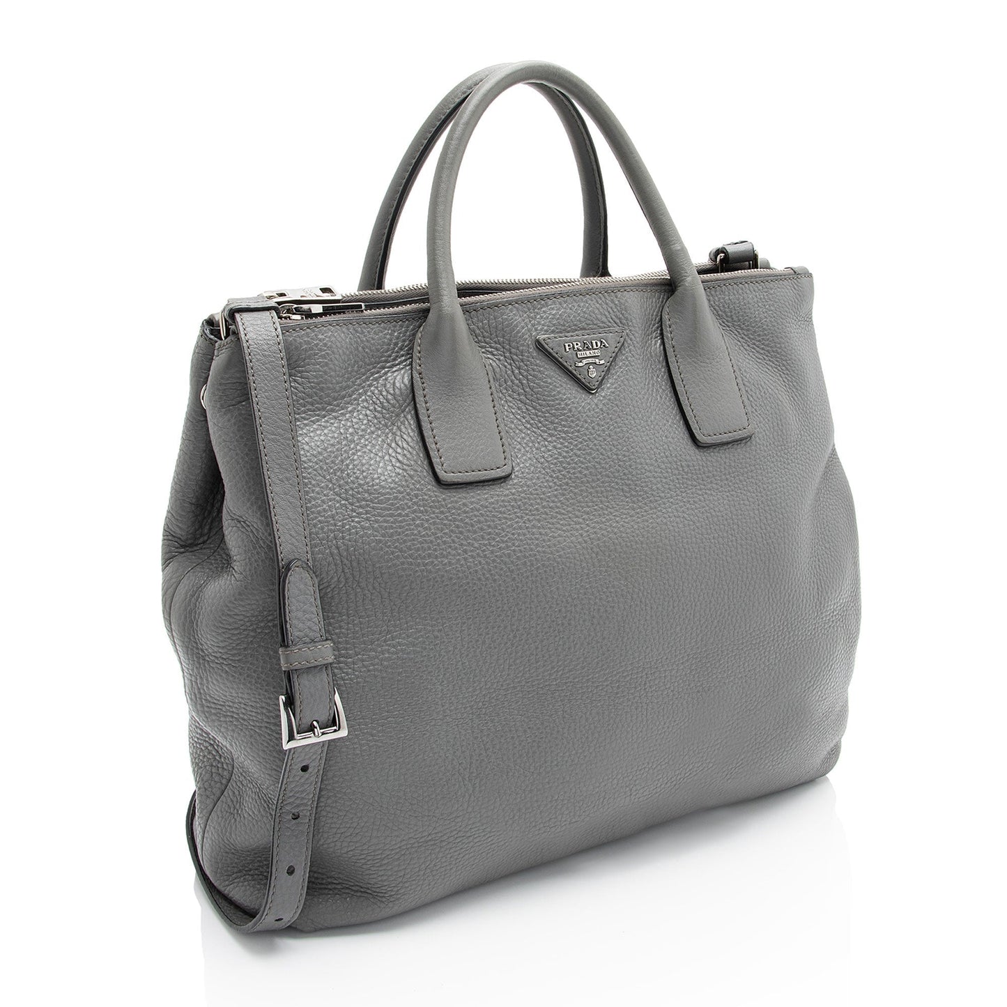 Prada Daino Shopping Tote Shf Vedeue Vitello Tote Bag