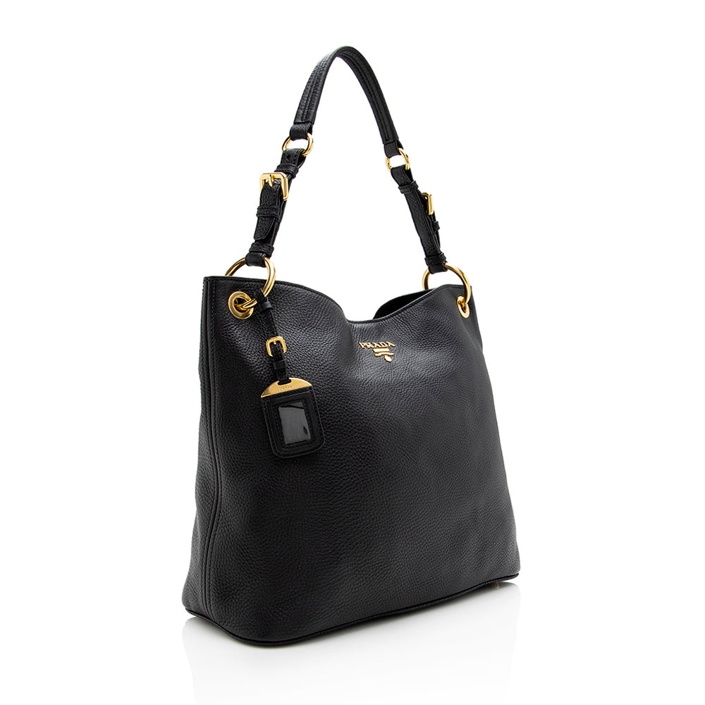 Prada Daino Shoulder Bag Shf Vitello