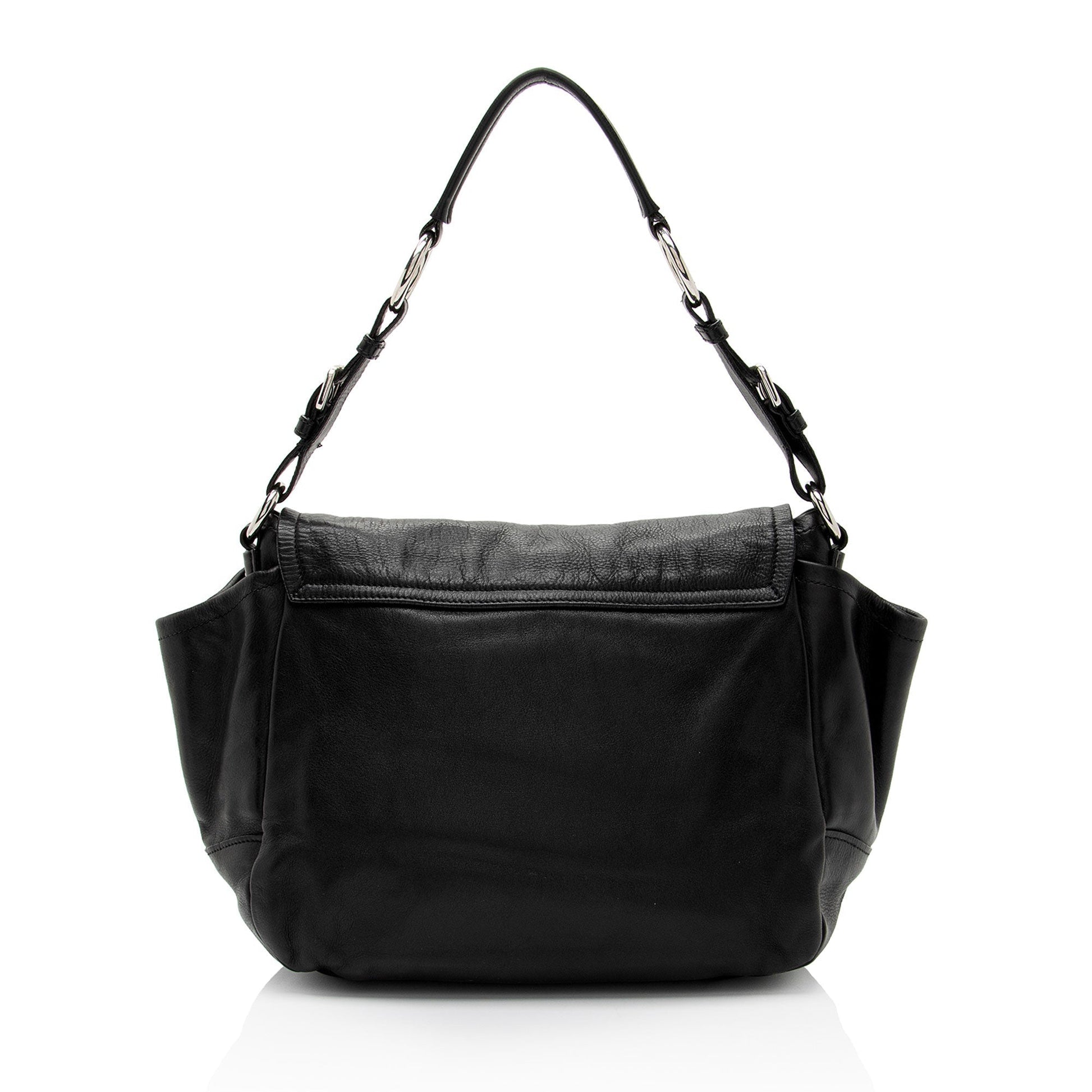 Prada Daino Side Pocket Bag Shf Cfyvug Vitello Flap Shoulder Bag